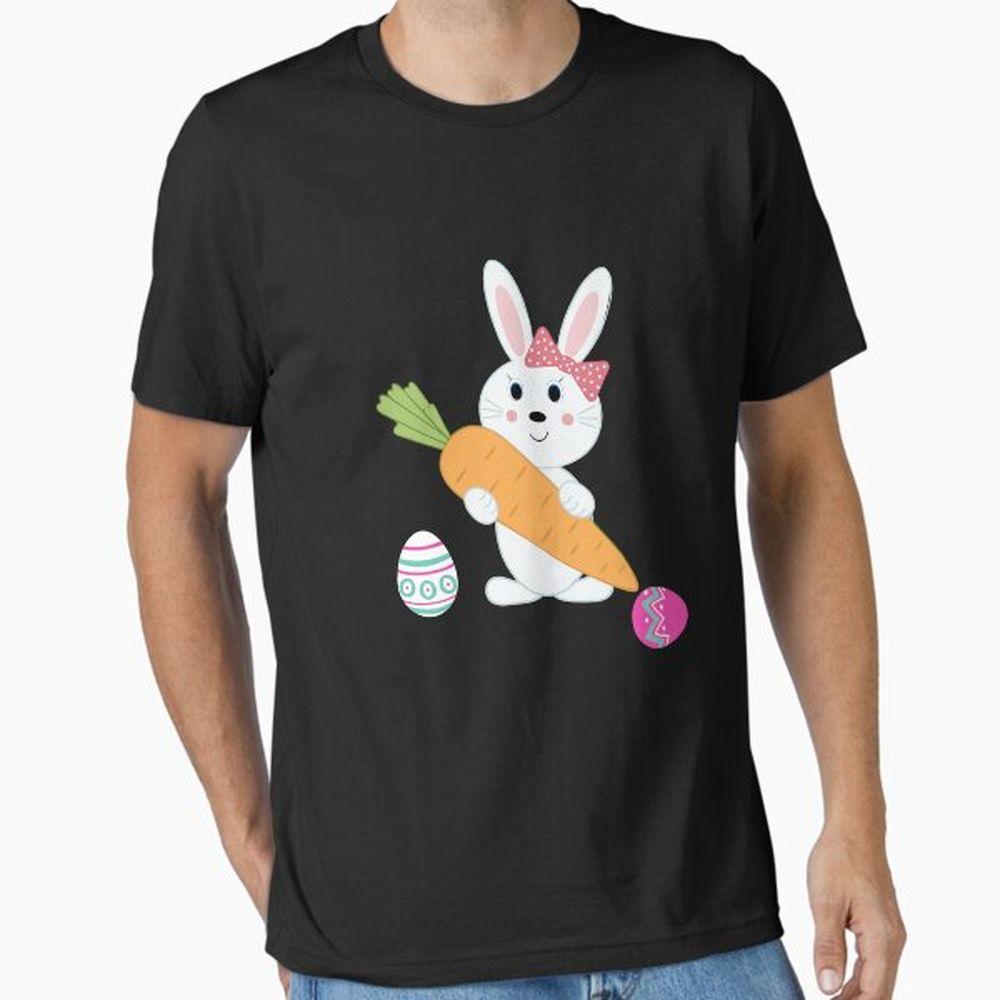 Easter Bunny Rabbit Girl Easter Eggs Happy Easter Shirt Easter Bunny Rabbit Girl Easter Eggs Happy Easter Shirt