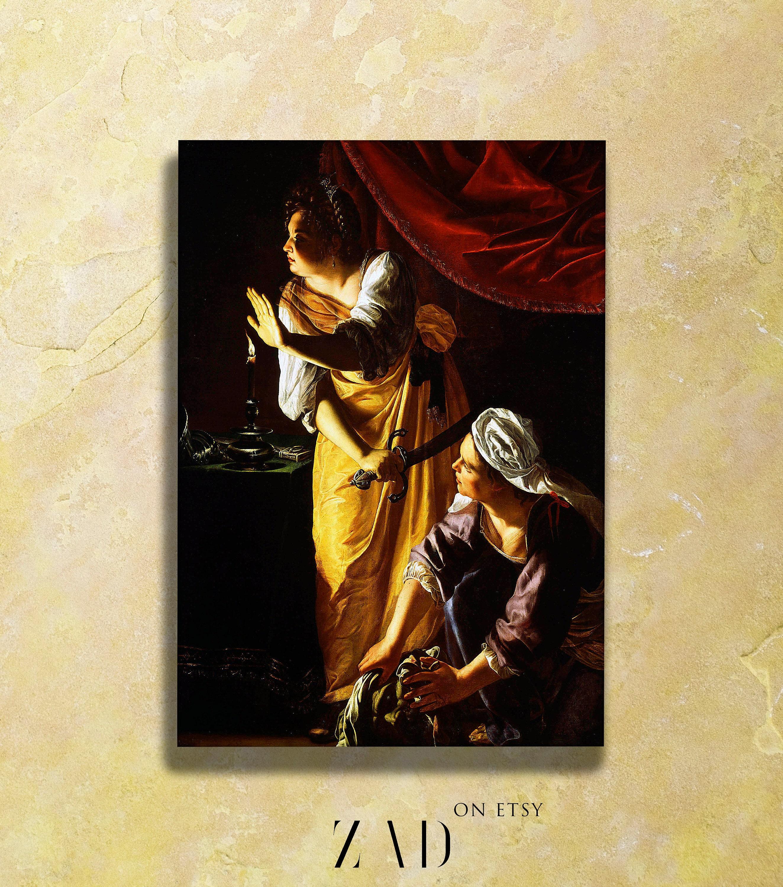 Artemisia Gentileschi Judith And Her Maidservant 1625 Awesome Poster (No Frame)