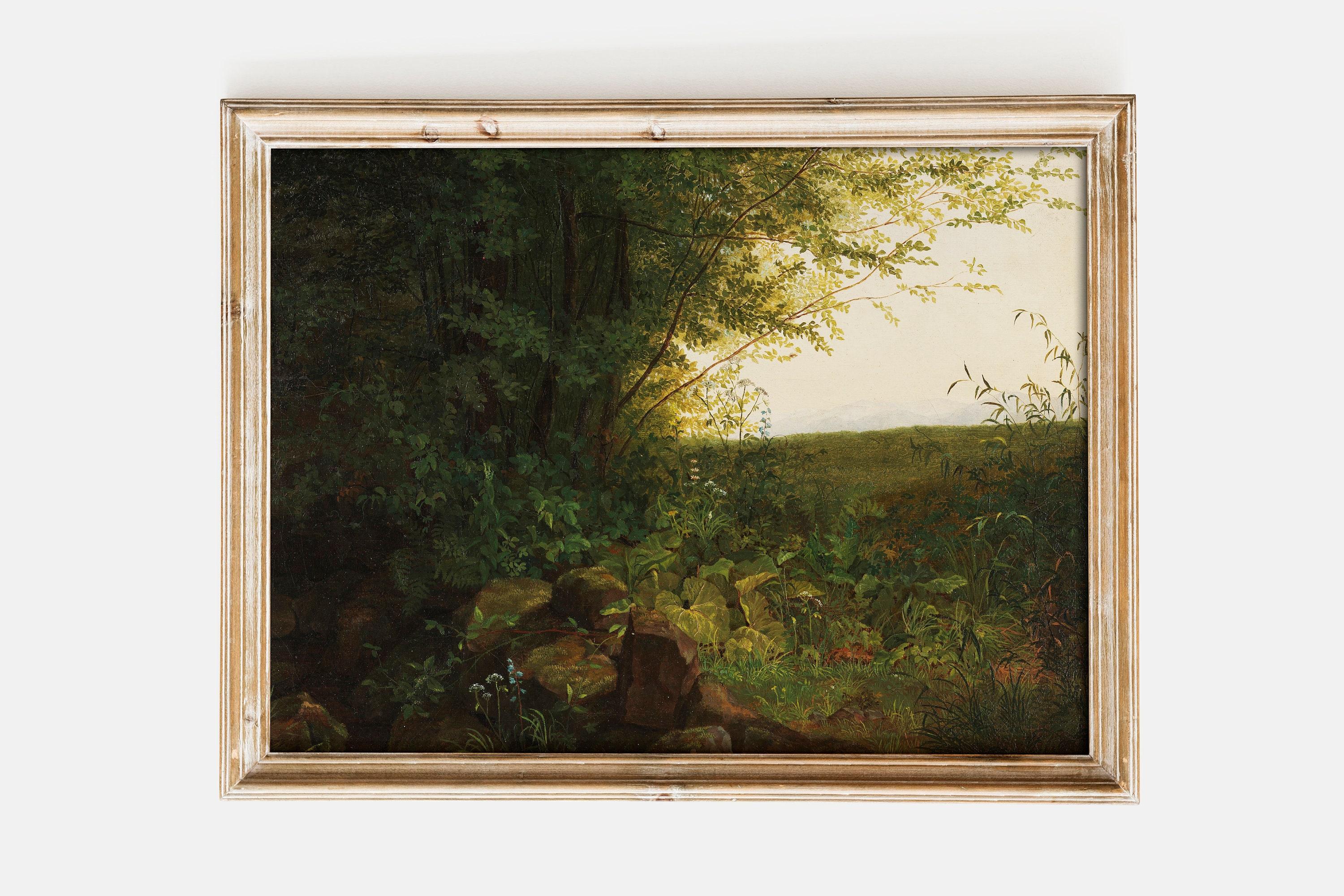 August Heinrich At The Edge Of The Forest 1820 Landscape Awesome Poster (No Frame)