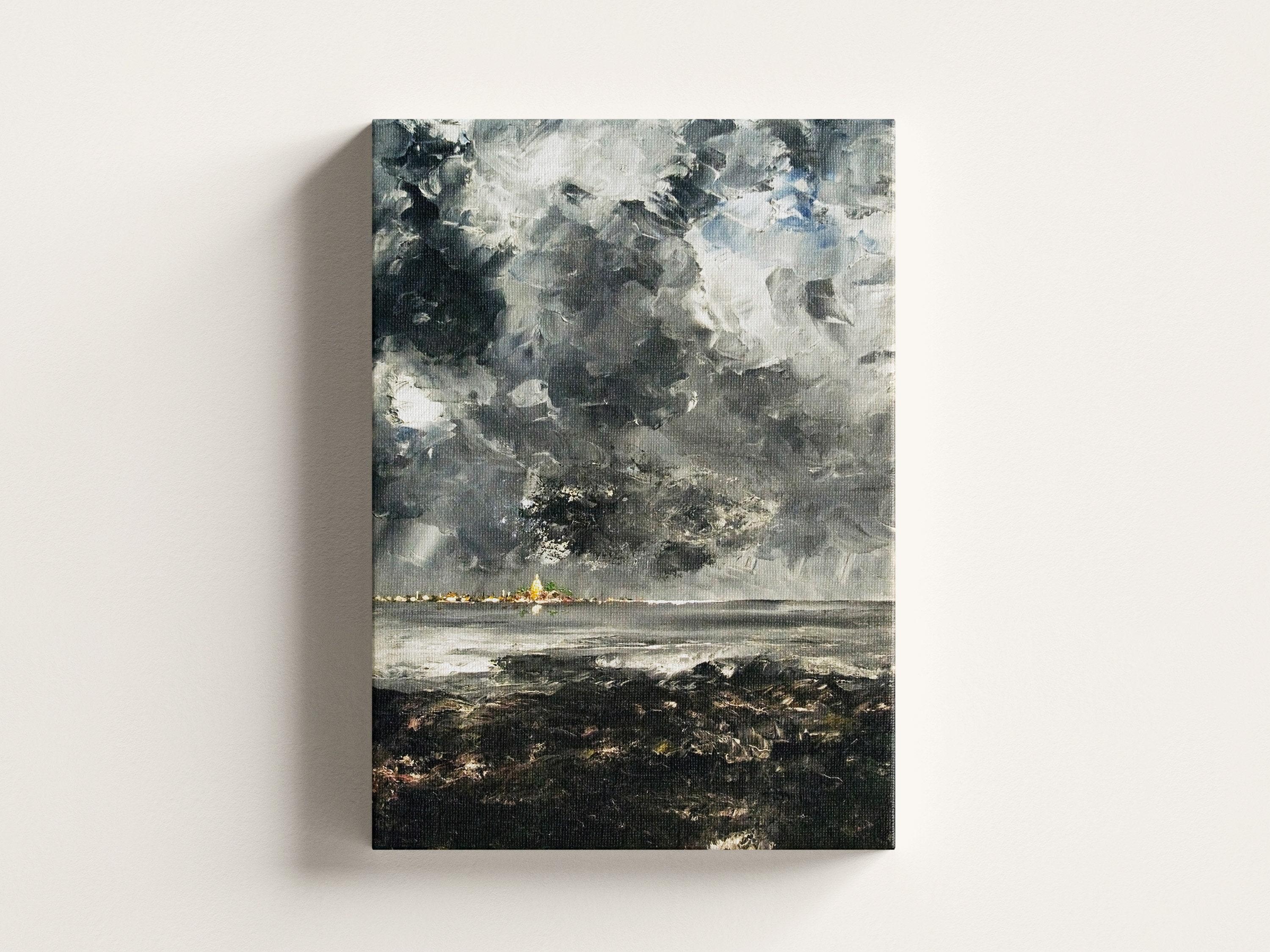 August Strindberg Storm Landscape Sweden 1894 Vintage Awesome Poster (No Frame)