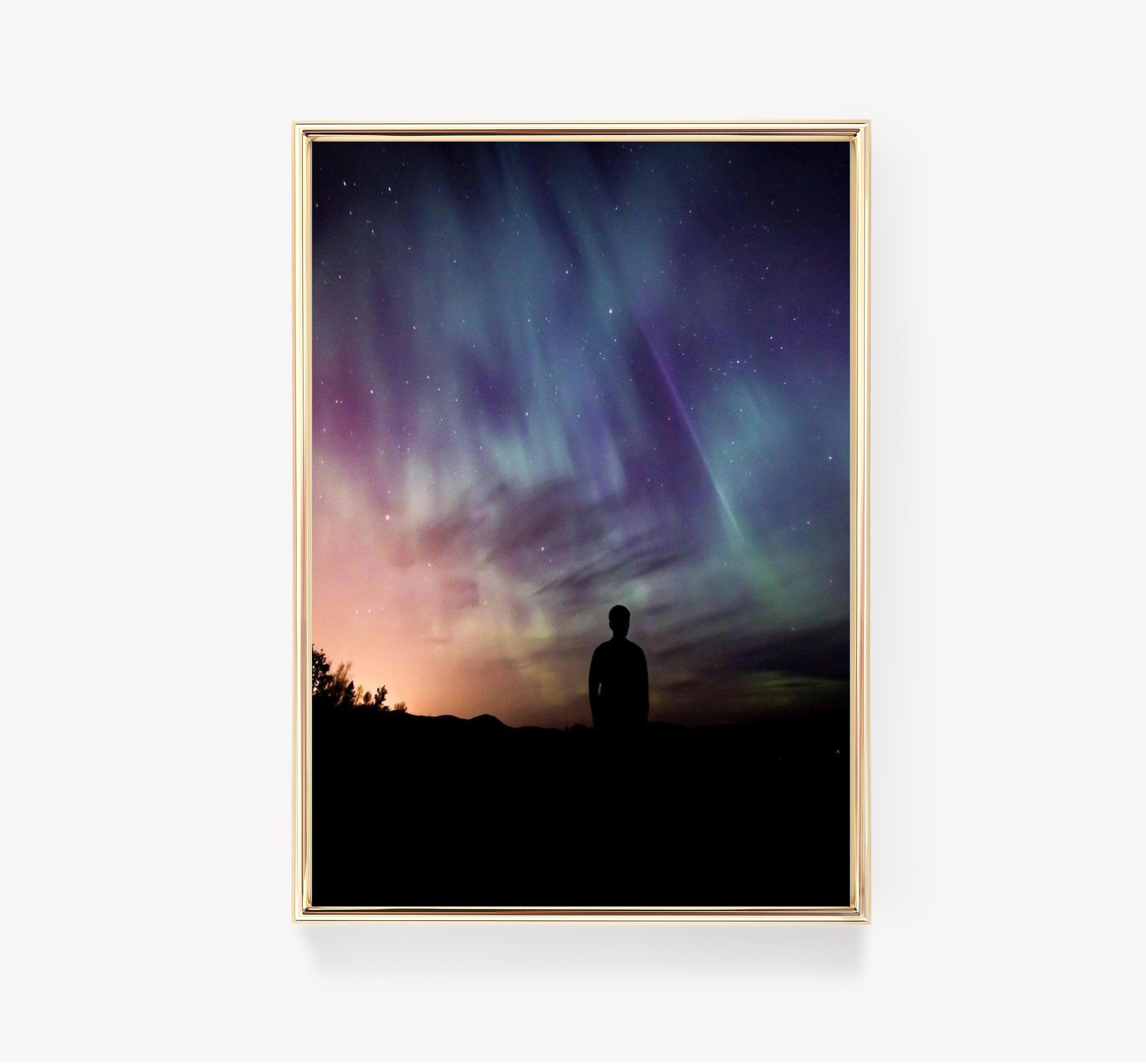 Aurora Borealis Night Sky Trending Style Poster (No Frame)