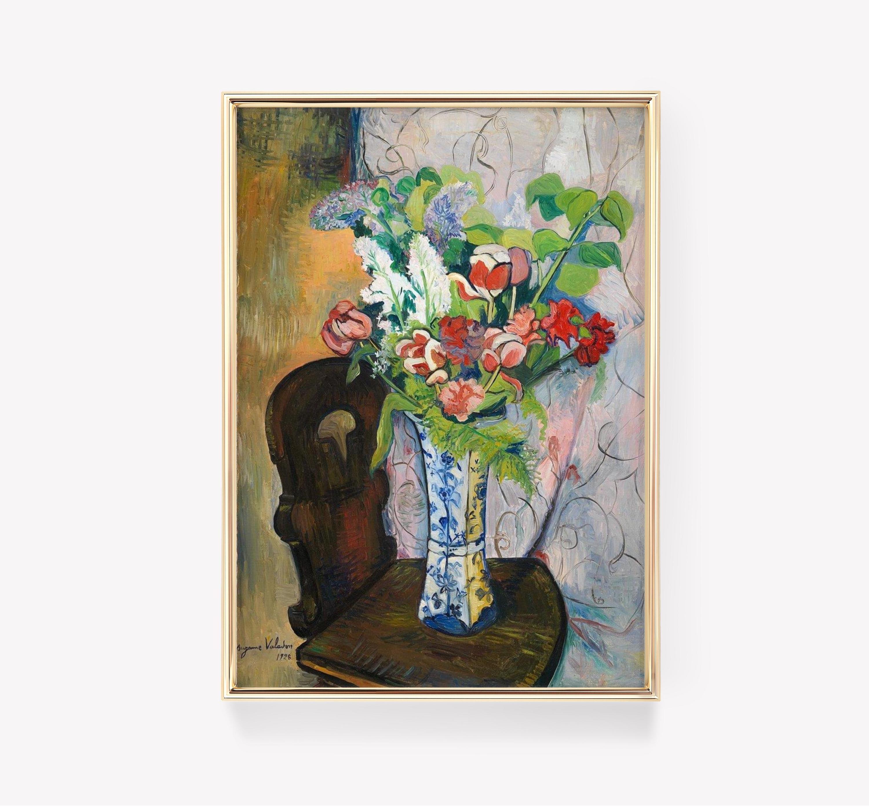 Bouquet Of Flowers Suzanne Valadon Art 1928 Floral Awesome Poster (No Frame)