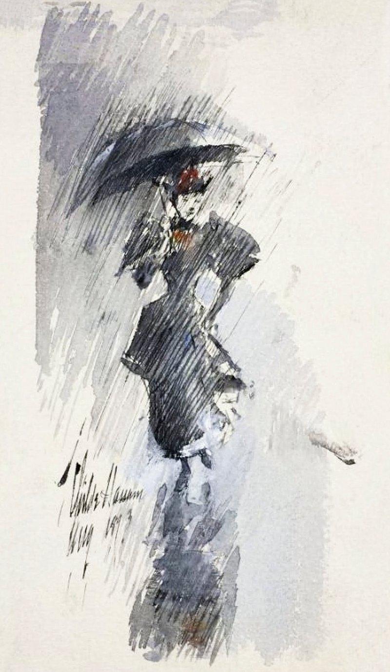 Childe Hassam Rainy Day Vintage Limited Edition Posters (No Frame)