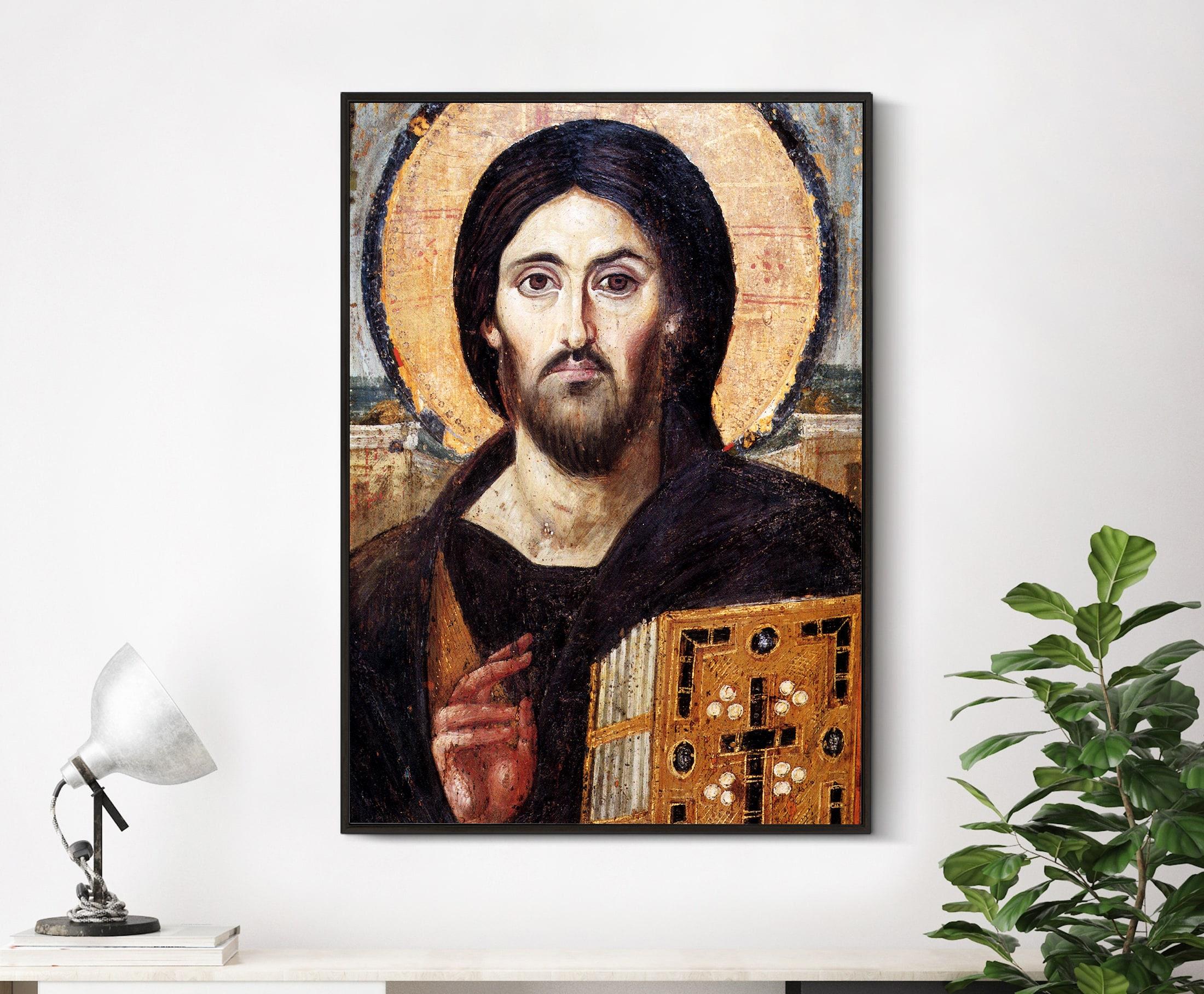 Christ Pantocrato Saint Catherines Monastery Awesome Poster (No Frame)