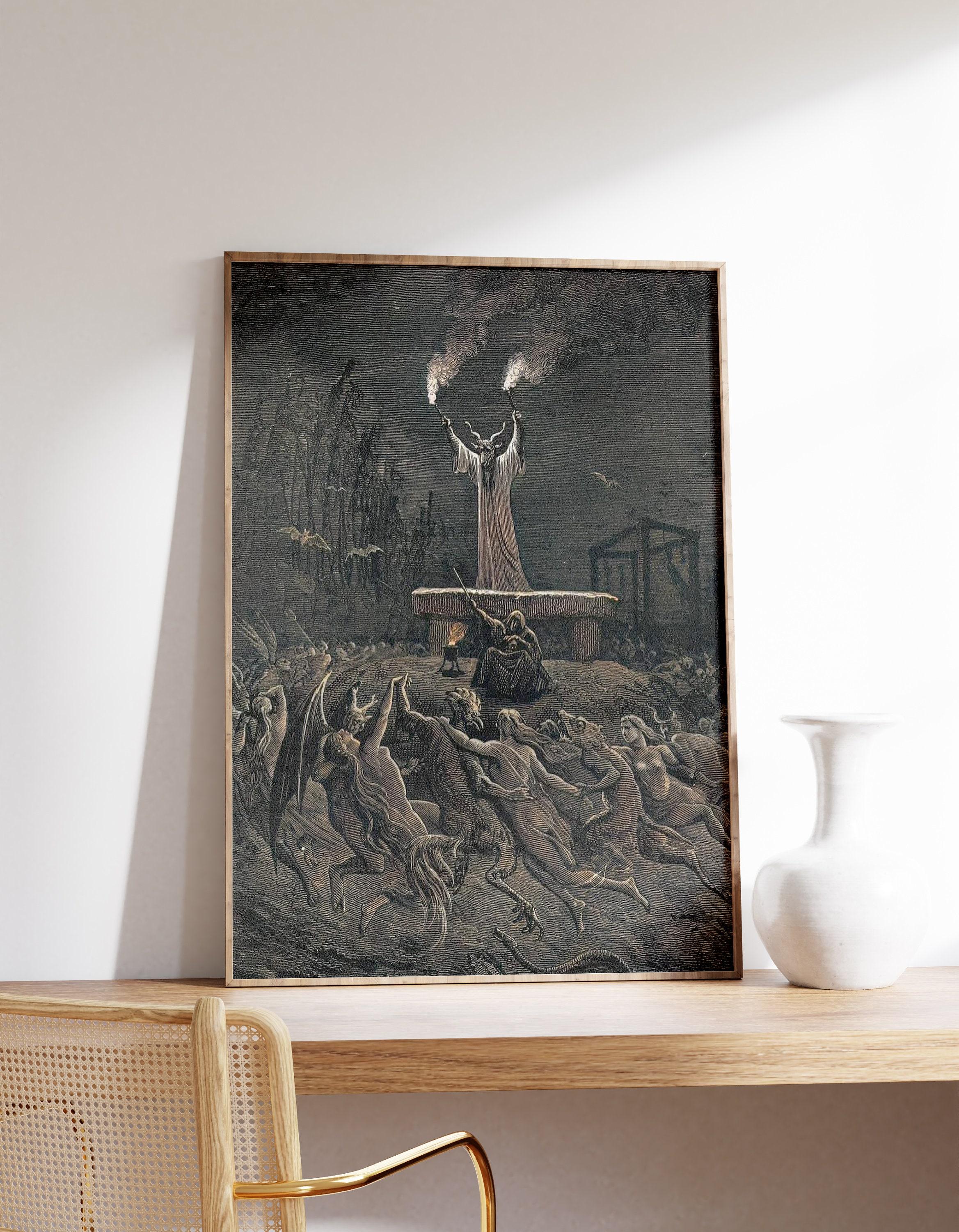 Dance Of The Sabbath By Emile Bayard 1870 Vintage Trending Style Poster (No Frame)
