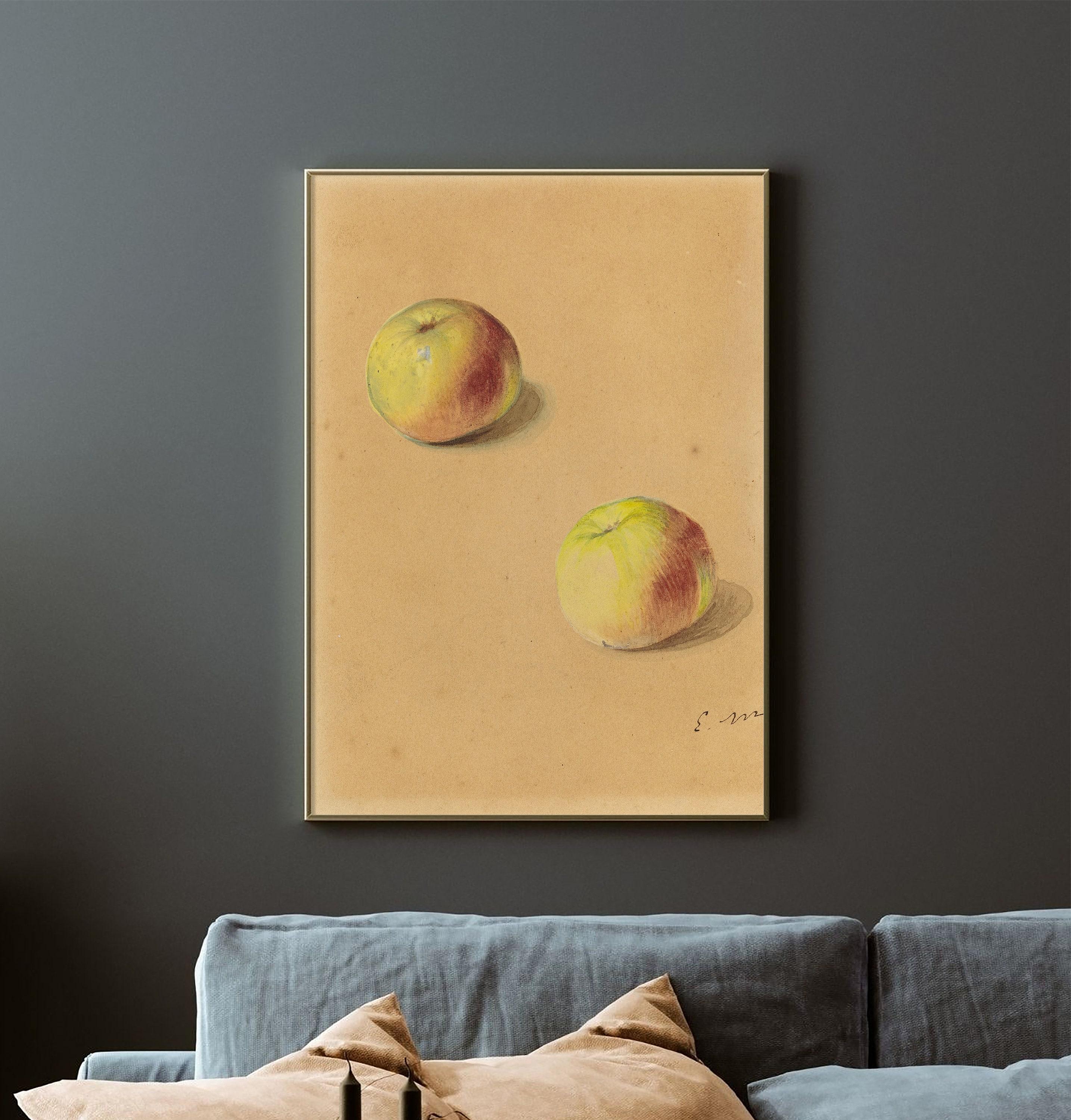 Edouard Manet Two Apples 1880 Vintage Still Life Limited Edition Posters (No Frame)