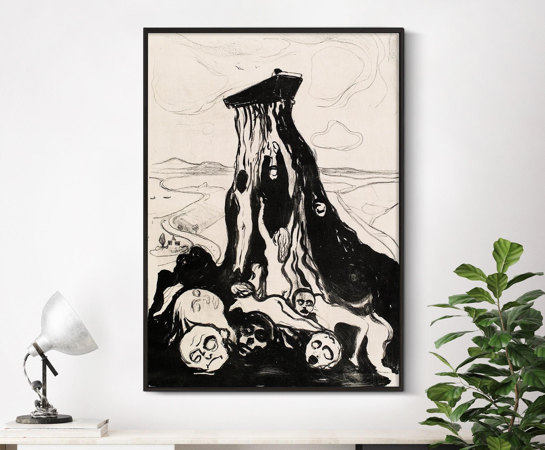 Edvard Munch Funeral March 1897 Giclee Awesome Poster (No Frame)