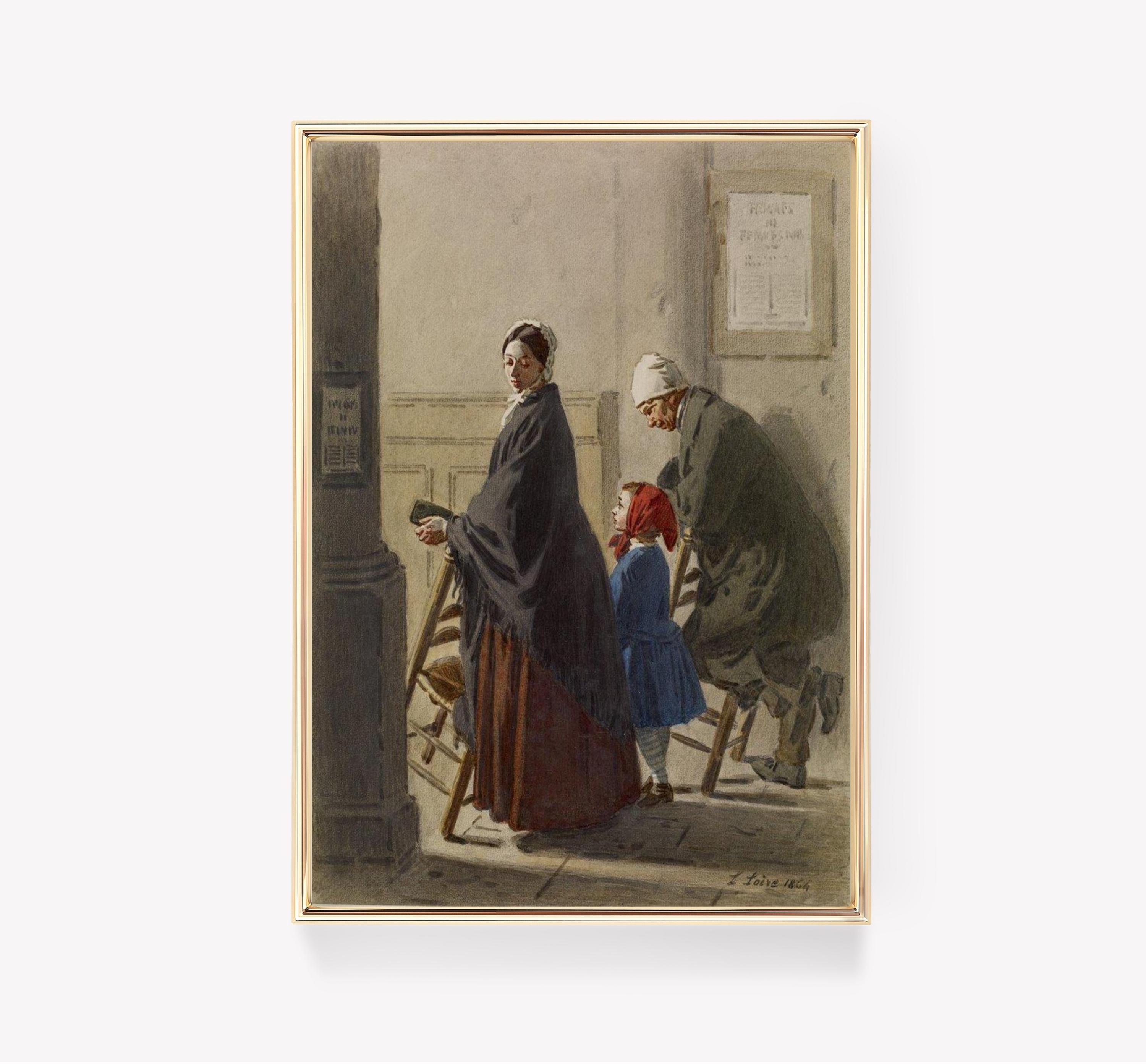 Flicien Rops The Voters 1864 Vintage Art Trending Style Poster (No Frame)