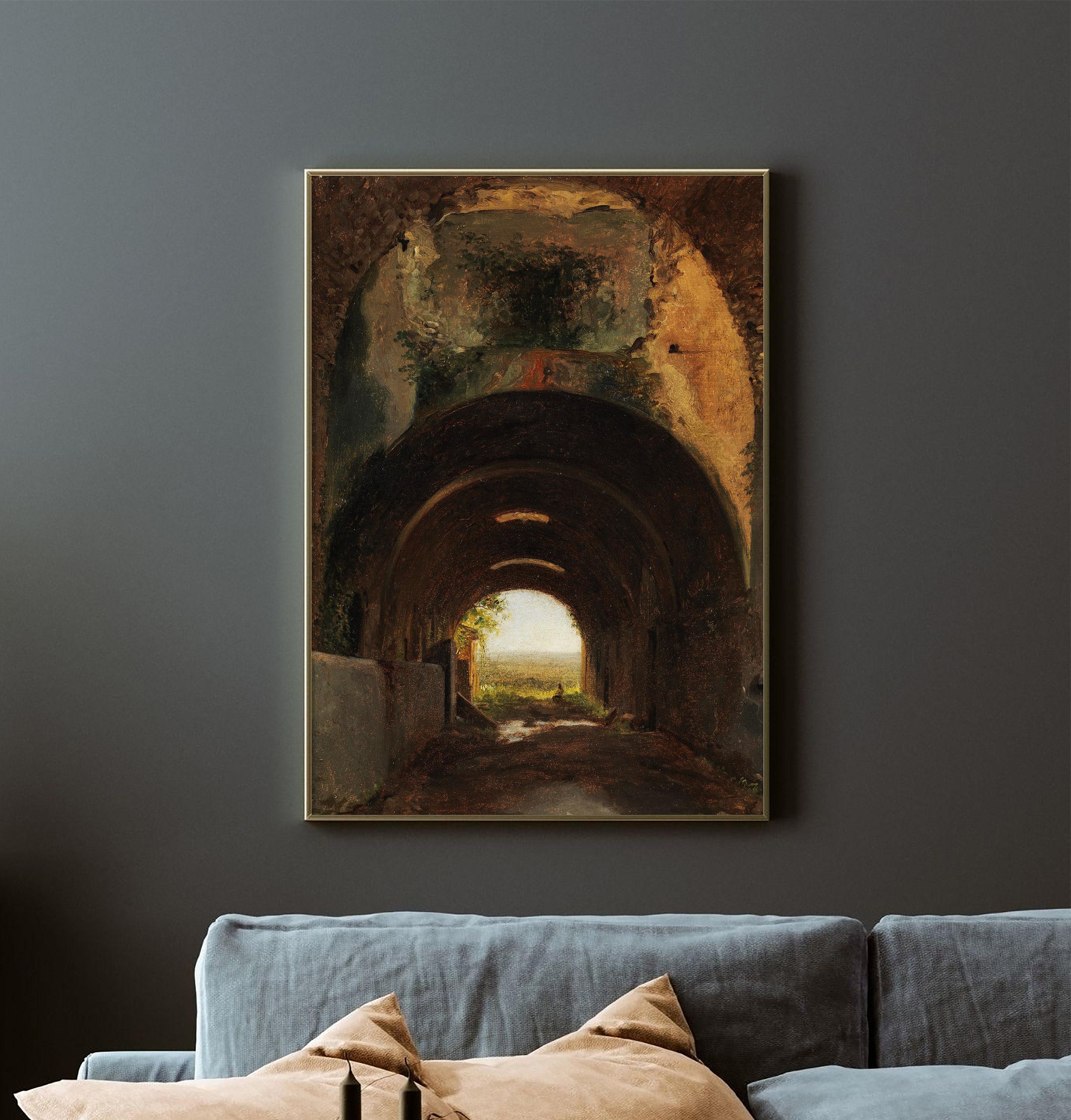 Franois Marius Granet View In The Stables Of The Villa Of Maecenas 1805 Landscape Awesome Poster (No Frame)