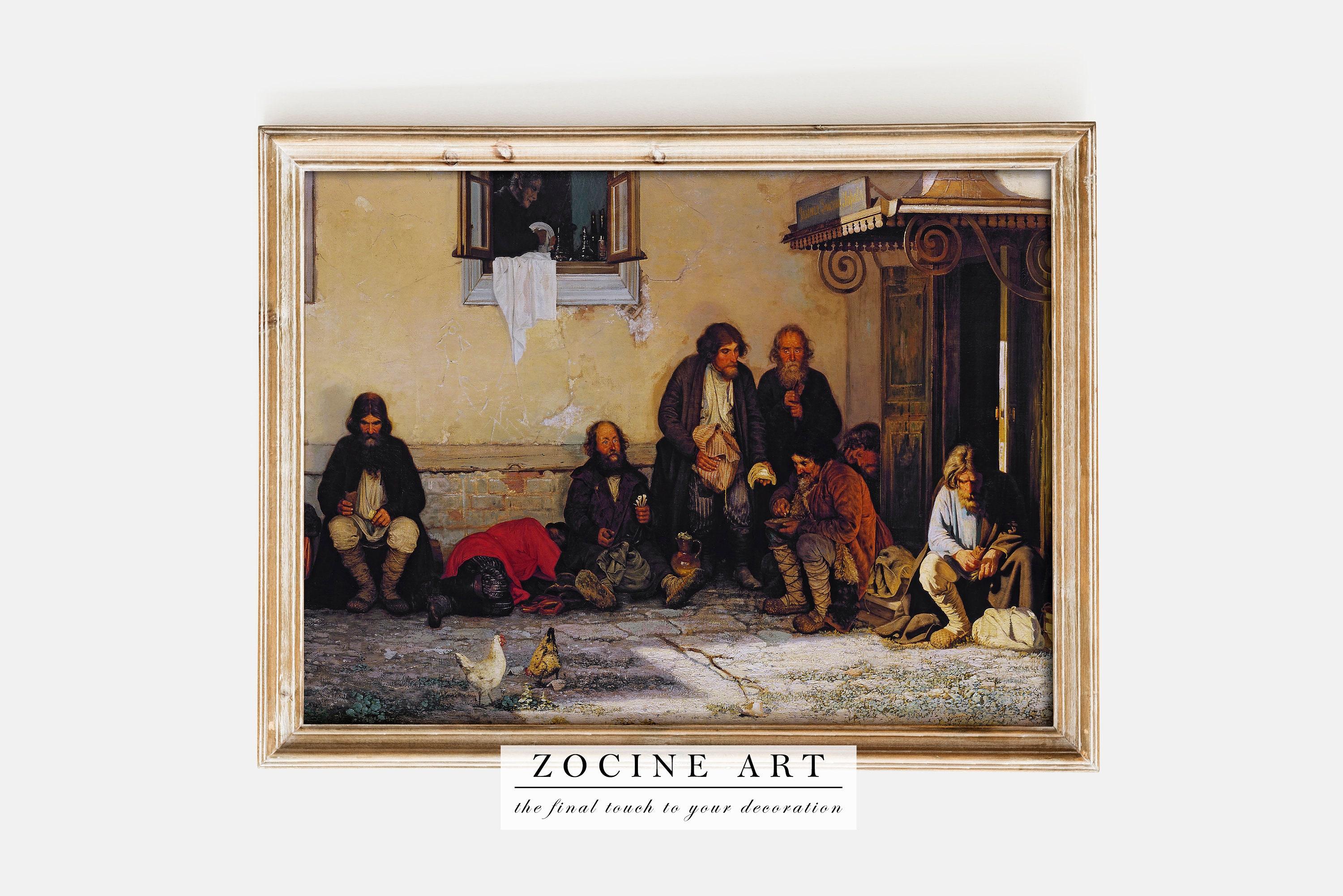 Grigoriy Myasoyedov The Zemstvo At Lunch 1872 Trending Style Poster (No Frame)