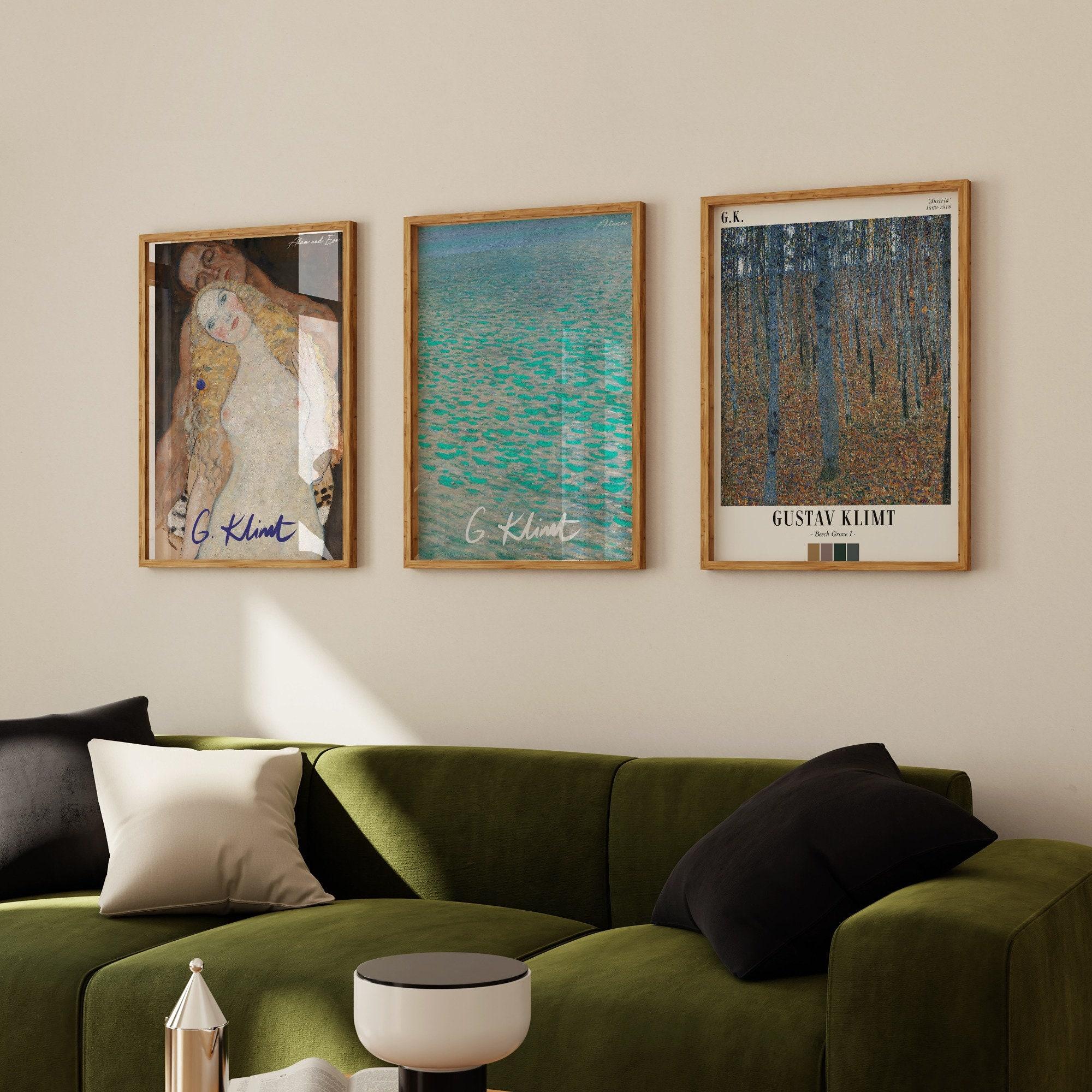 Gustav Klimt Set Of 3 34 Limited Edition Posters (No Frame)