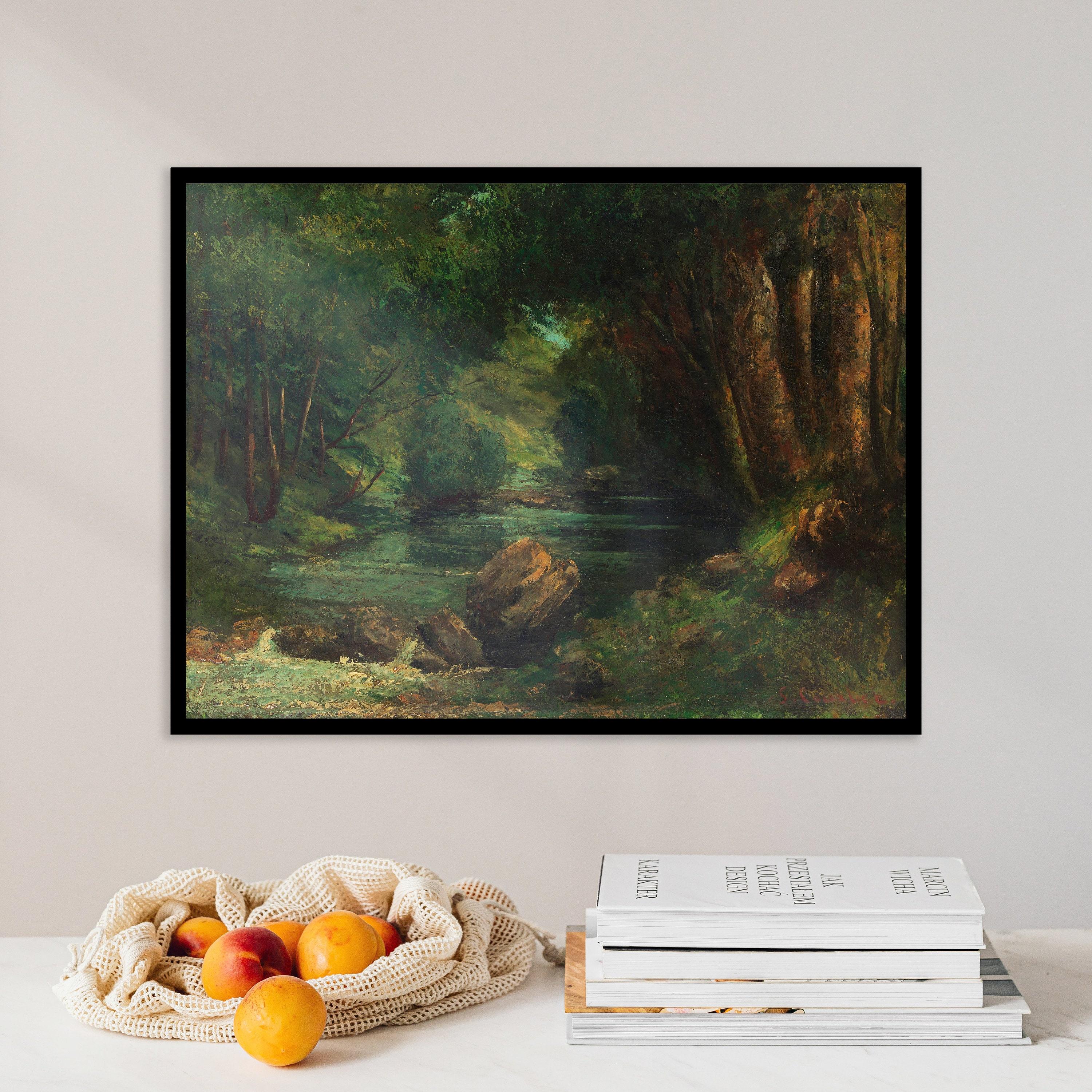 Gustave Courbet A Brook In The Forest 1868 Awesome Poster (No Frame)