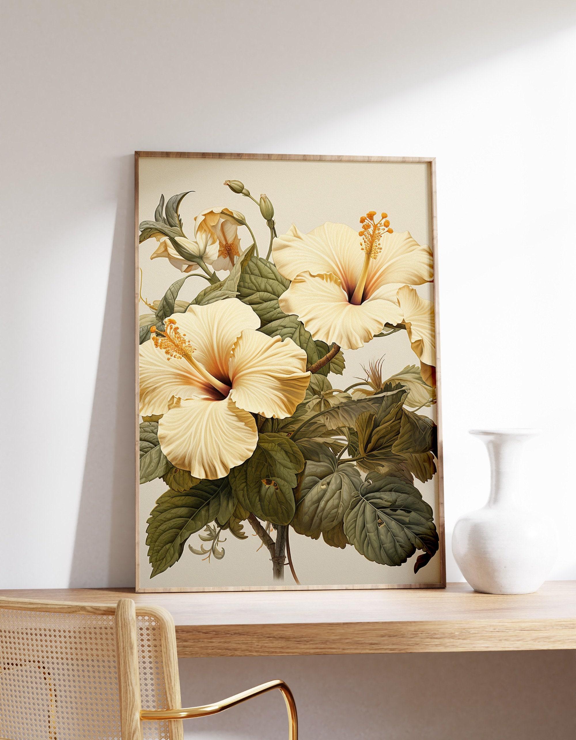 Hibiscus Cottagecore Trending Style Poster (No Frame)