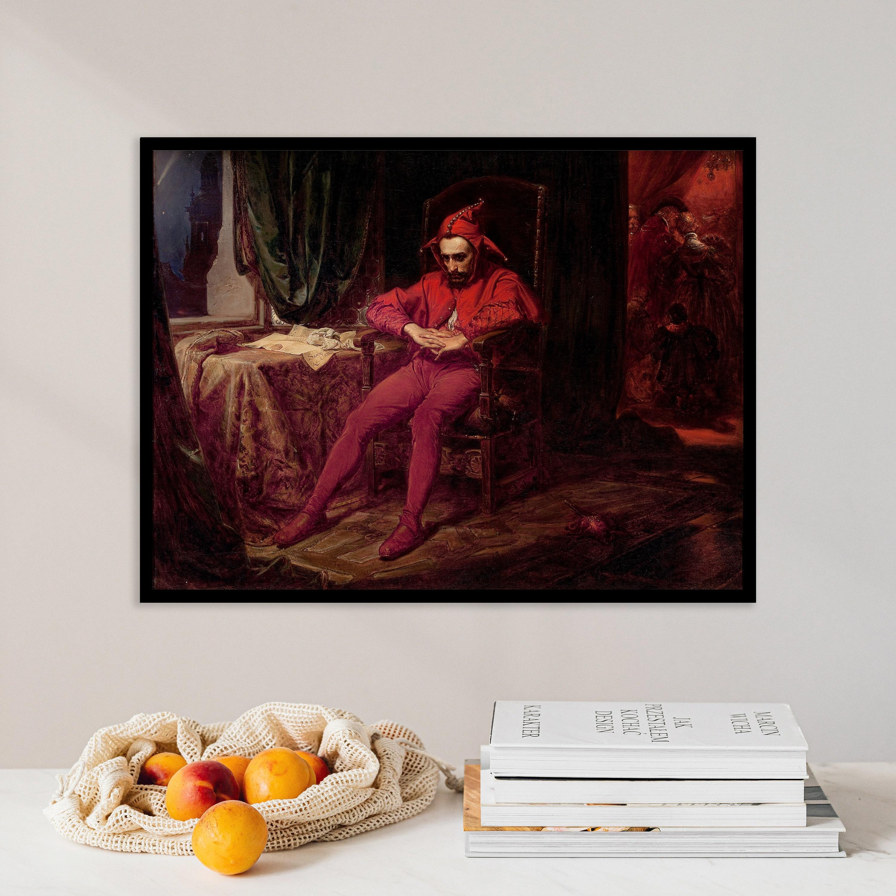 Jan Matejko Stanczyk During A Ball At The Court Of Queen Bona 1862 Dark Academia Awesome Poster (No Frame)