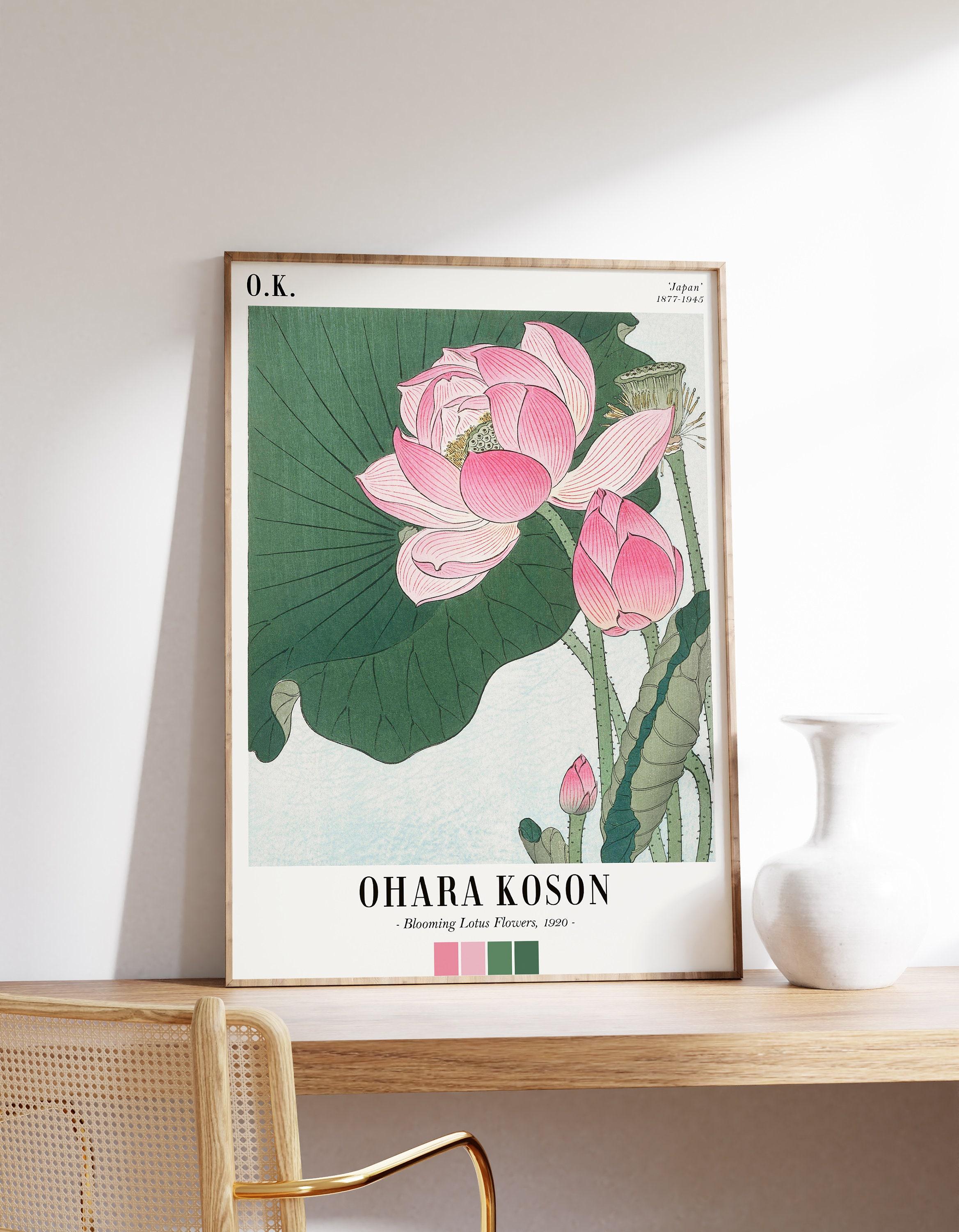Japanese Flower Art 4 Limited Edition Posters (No Frame)