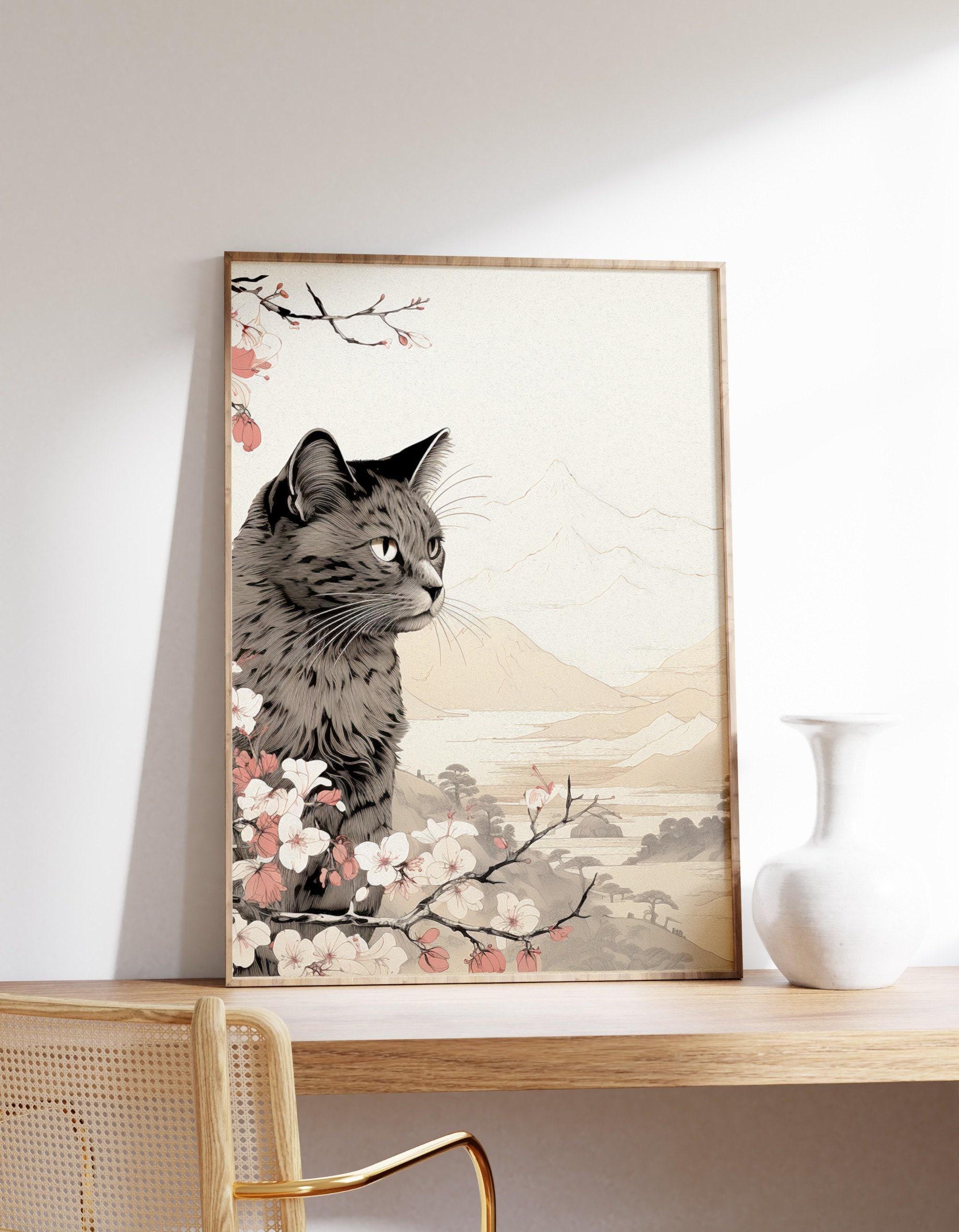 Japanese Minimal Cat 4 Limited Edition Posters (No Frame)