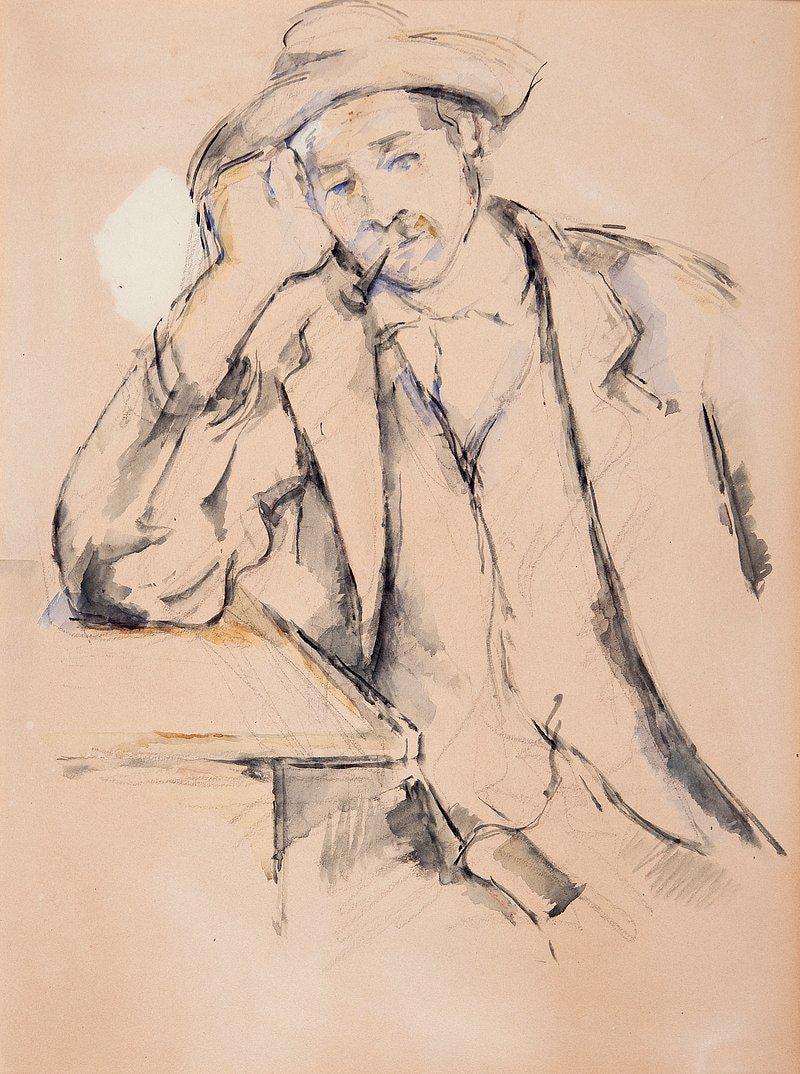 Paul Czanne Man With A Pipe Portrait Of A Peasant Antique Art Vintage Awesome Poster (No Frame) Paul Czanne Man With A Pipe Portrait Of A Peasant Antique Art Vintage Awesome Poster (No Frame)