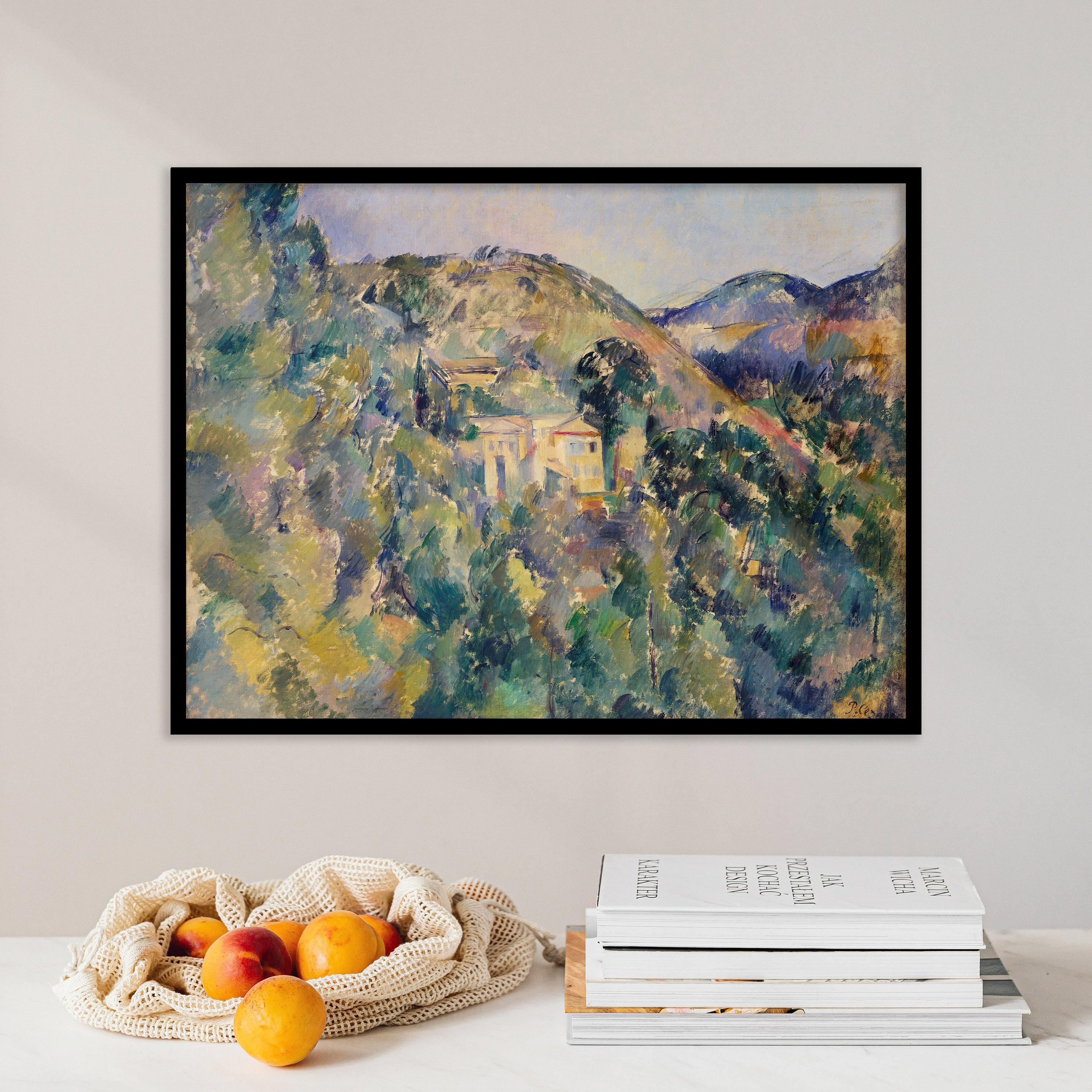 Paul Czanne View Of The Domaine Saint Joseph 1880 Mountain Vintage Trending Style Poster (No Frame) Paul Czanne View Of The Domaine Saint Joseph 1880 Mountain Vintage Trending Style Poster (No Frame)