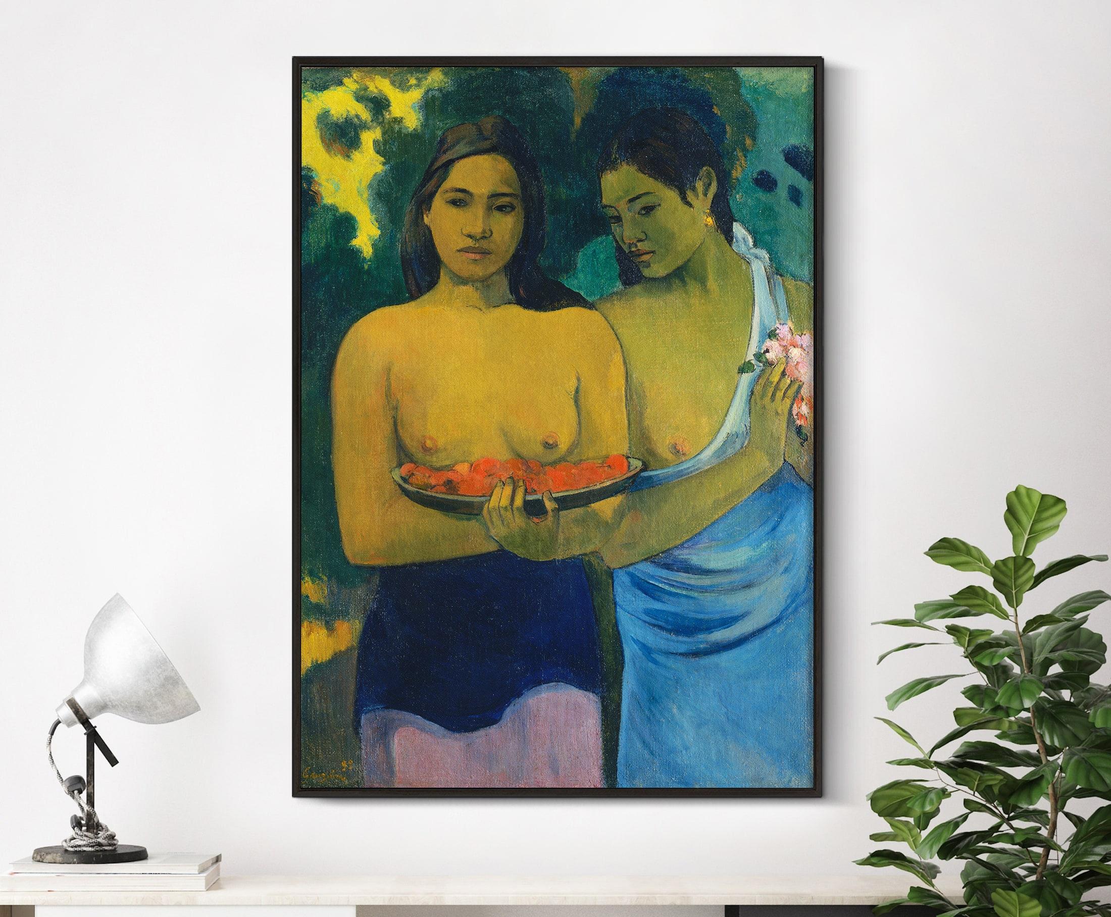 Paul Gauguin Two Tahitian Women 1899 Woman Portrait Historical Trending Style Poster (No Frame) Paul Gauguin Two Tahitian Women 1899 Woman Portrait Historical Trending Style Poster (No Frame)