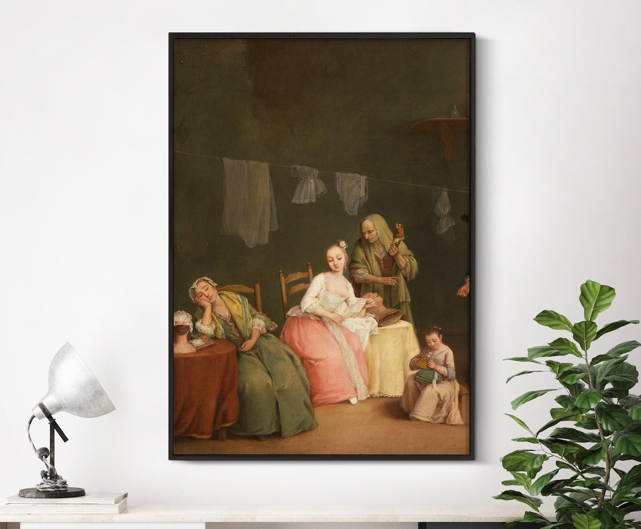 Pietro Longhi Pietro Falca The Letter 1746 Woman Portrait Apartment Decor Vintage Antique Trending Style Poster (No Frame) Pietro Longhi Pietro Falca The Letter 1746 Woman Portrait Apartment Decor Vintage Antique Trending Style Poster (No Frame)
