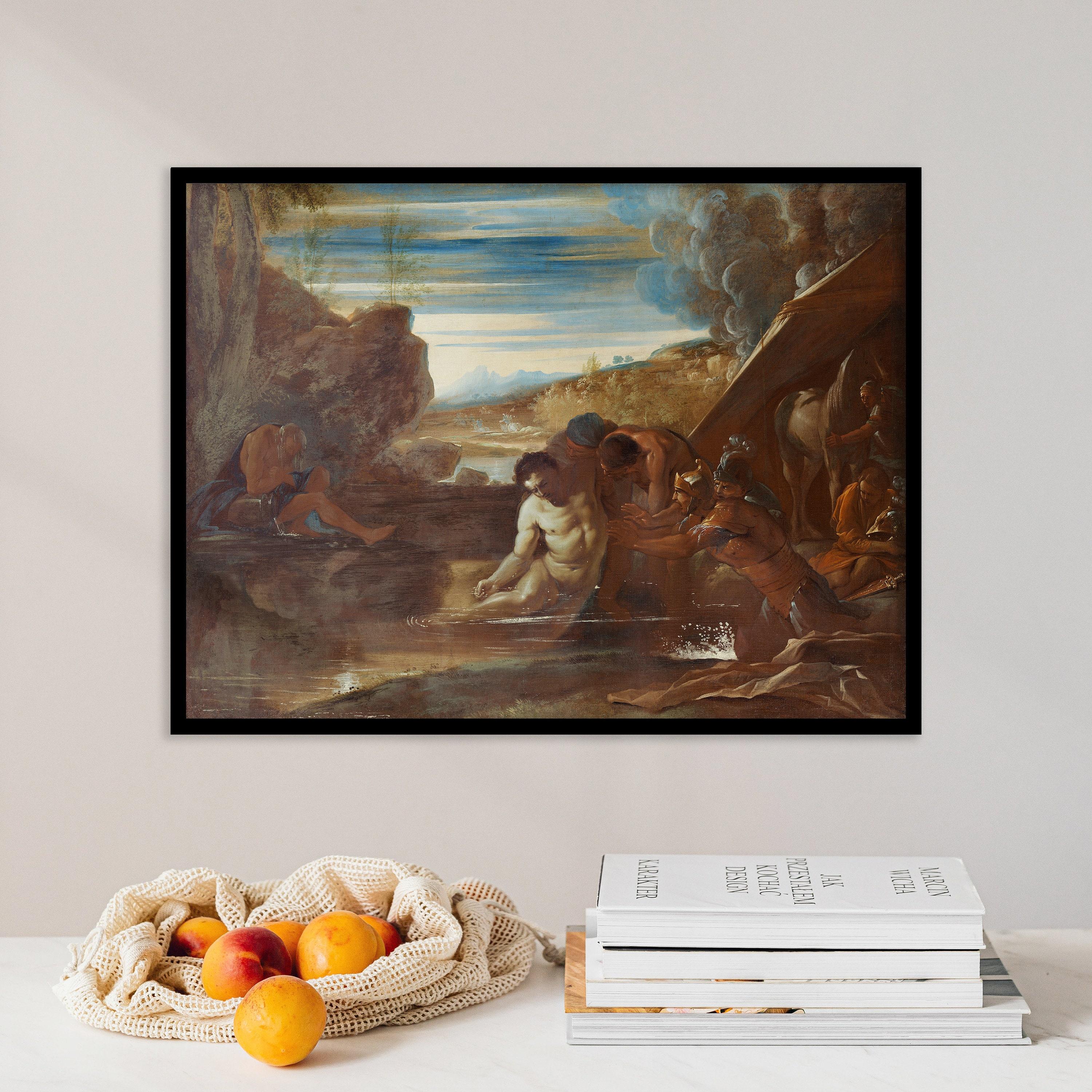 Pietro Testa Alexander The Great Rescued From The River Cydnus 1650 Antique Trending Style Poster (No Frame) Pietro Testa Alexander The Great Rescued From The River Cydnus 1650 Antique Trending Style Poster (No Frame)