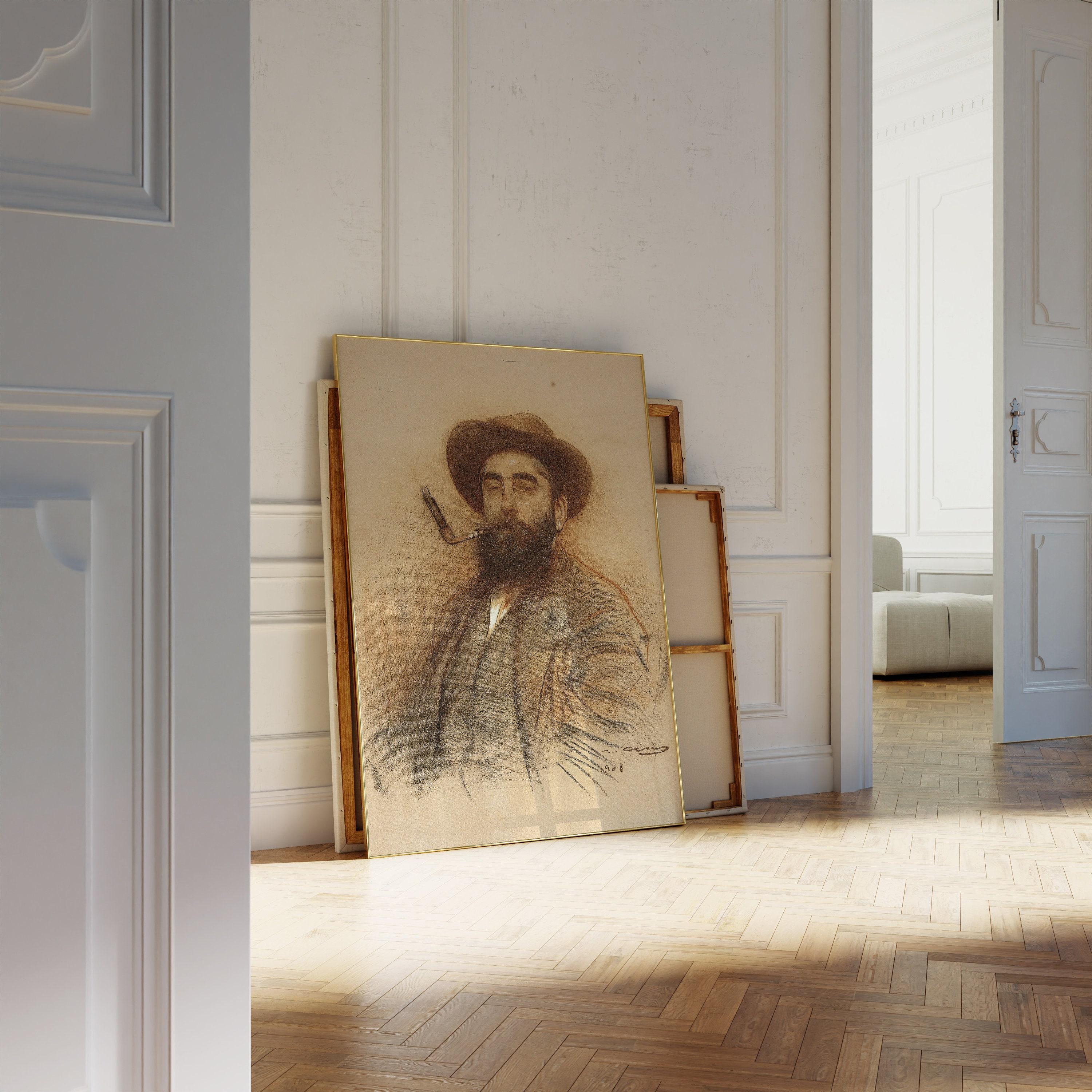 Ramon Casas Portrait Figurative Art Male Sketch Limited Edition Posters (No Frame) Ramon Casas Portrait Figurative Art Male Sketch Limited Edition Posters (No Frame)