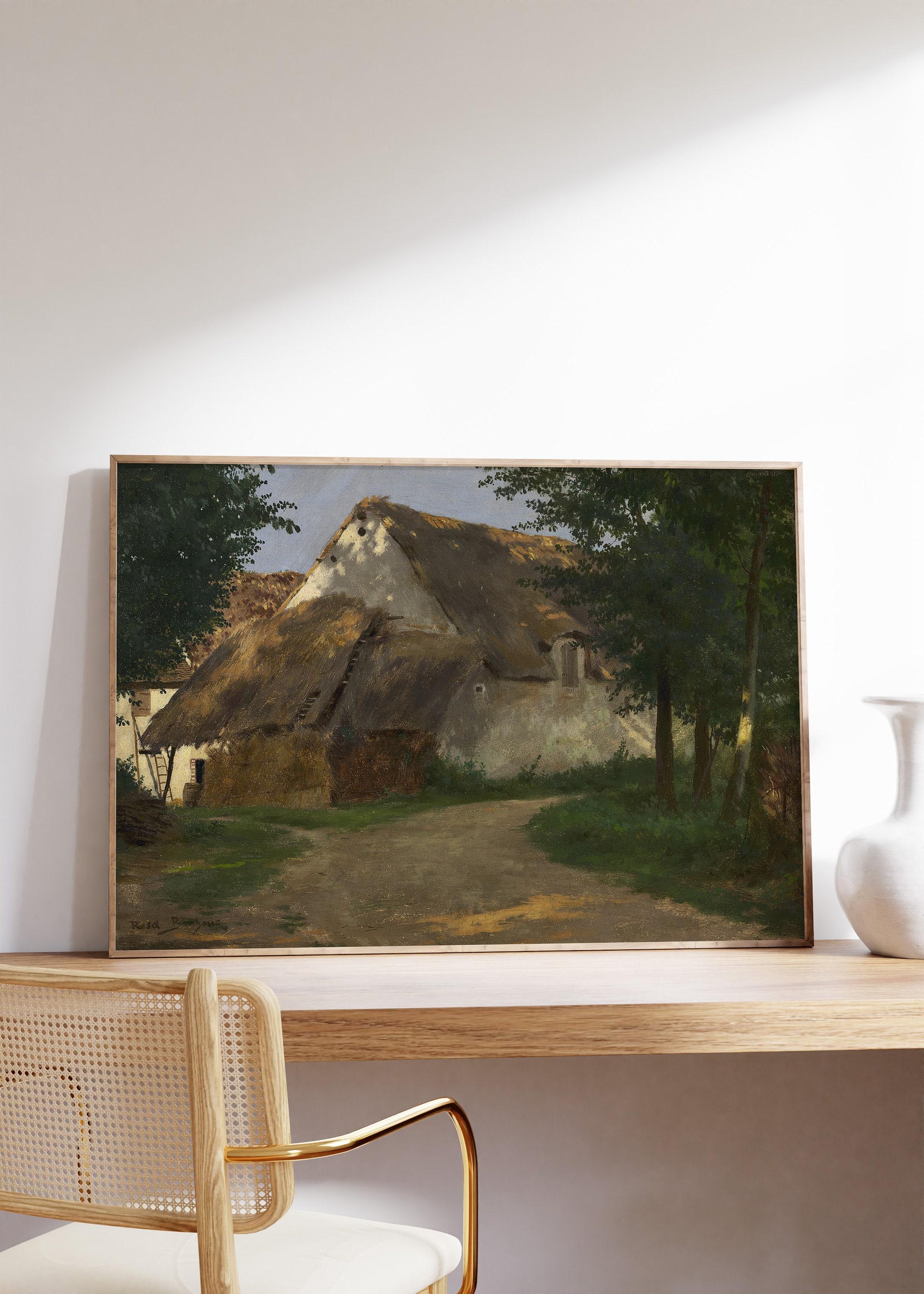 Rosa Bonheur The Farm At The Entrance Of The Wood 1860 Vintage Trending Style Poster (No Frame) Rosa Bonheur The Farm At The Entrance Of The Wood 1860 Vintage Trending Style Poster (No Frame)