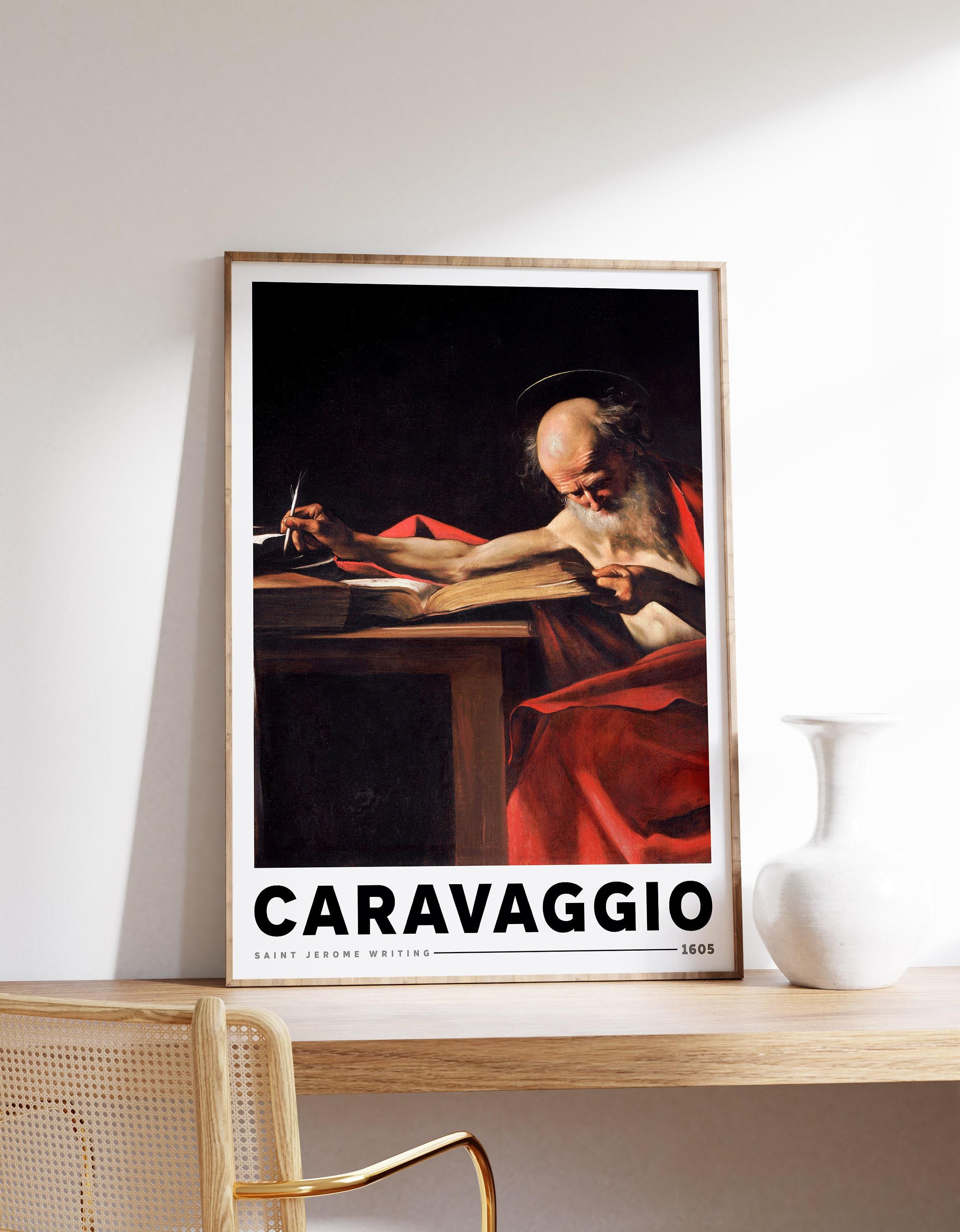 Saint Jerome Writing 1605 By Caravaggio Baroque Limited Edition Posters (No Frame) Saint Jerome Writing 1605 By Caravaggio Baroque Limited Edition Posters (No Frame)