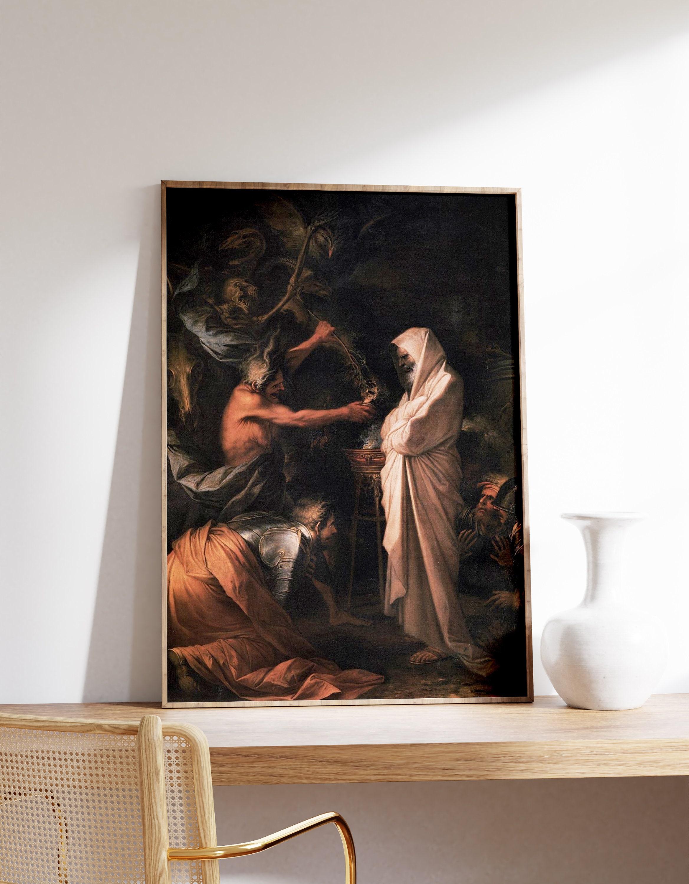 Salvator Rosa The Shade Of Samuel Appears To Saul Dark Art Biblical Scene Vintage Limited Edition Posters (No Frame) Salvator Rosa The Shade Of Samuel Appears To Saul Dark Art Biblical Scene Vintage Limited Edition Posters (No Frame)