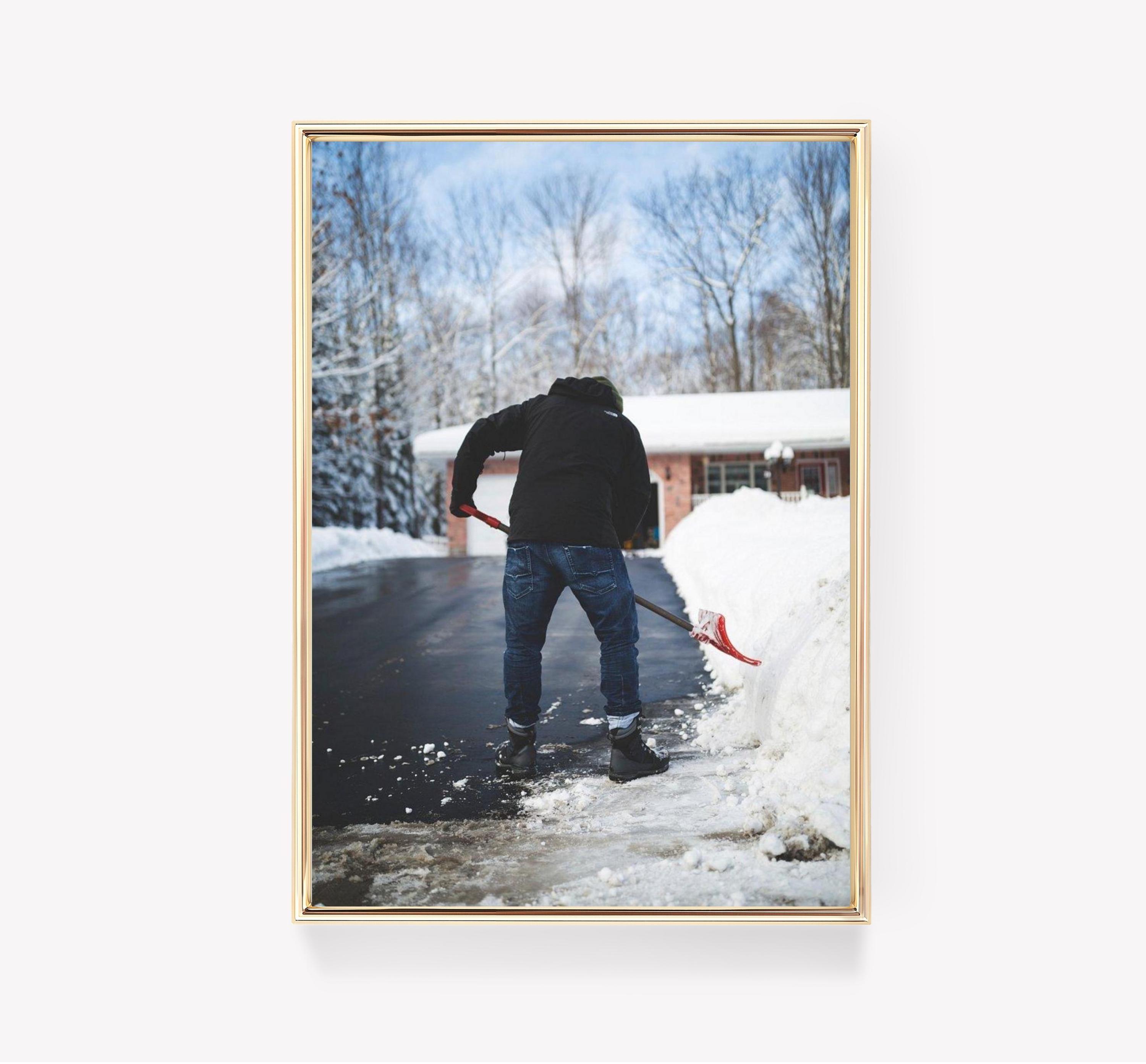 Shoveling Snow Winter Activity Driveway Clearing Snow Removal Awesome Poster (No Frame) Shoveling Snow Winter Activity Driveway Clearing Snow Removal Awesome Poster (No Frame)