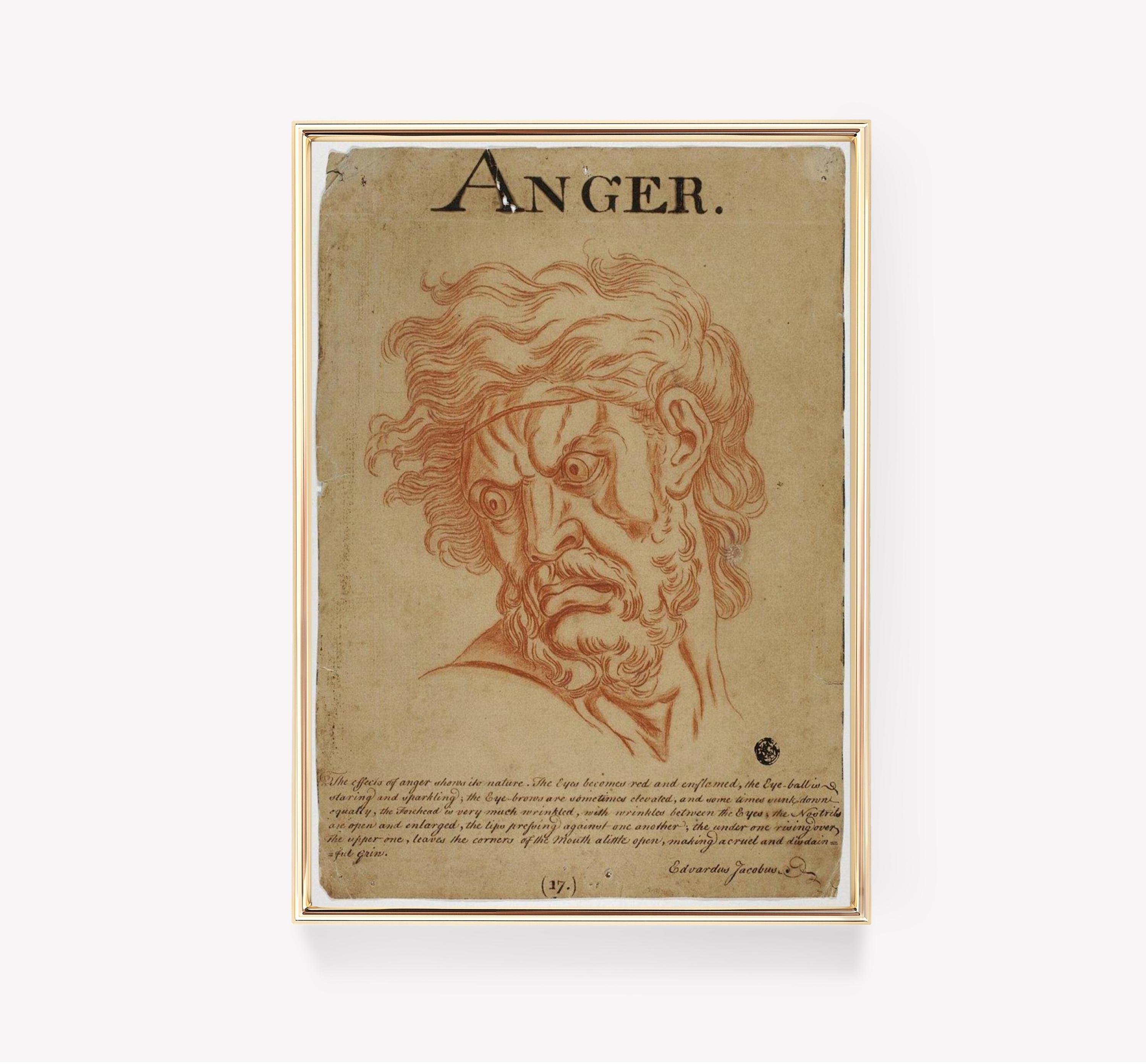 Vintage Anger Trending Style Poster (No Frame) Vintage Anger Trending Style Poster (No Frame)