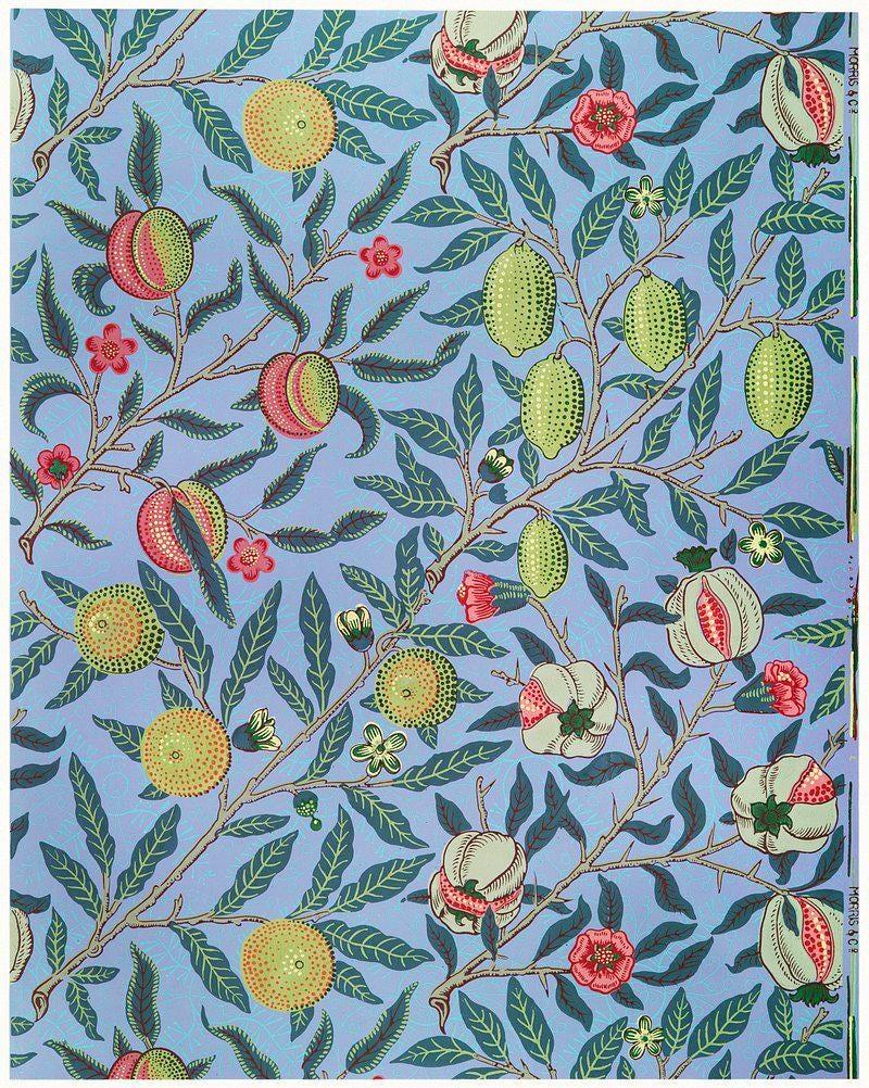 William Morris Fruit Pomegranate Art Victorian Design Vintage Trending Style Poster (No Frame)