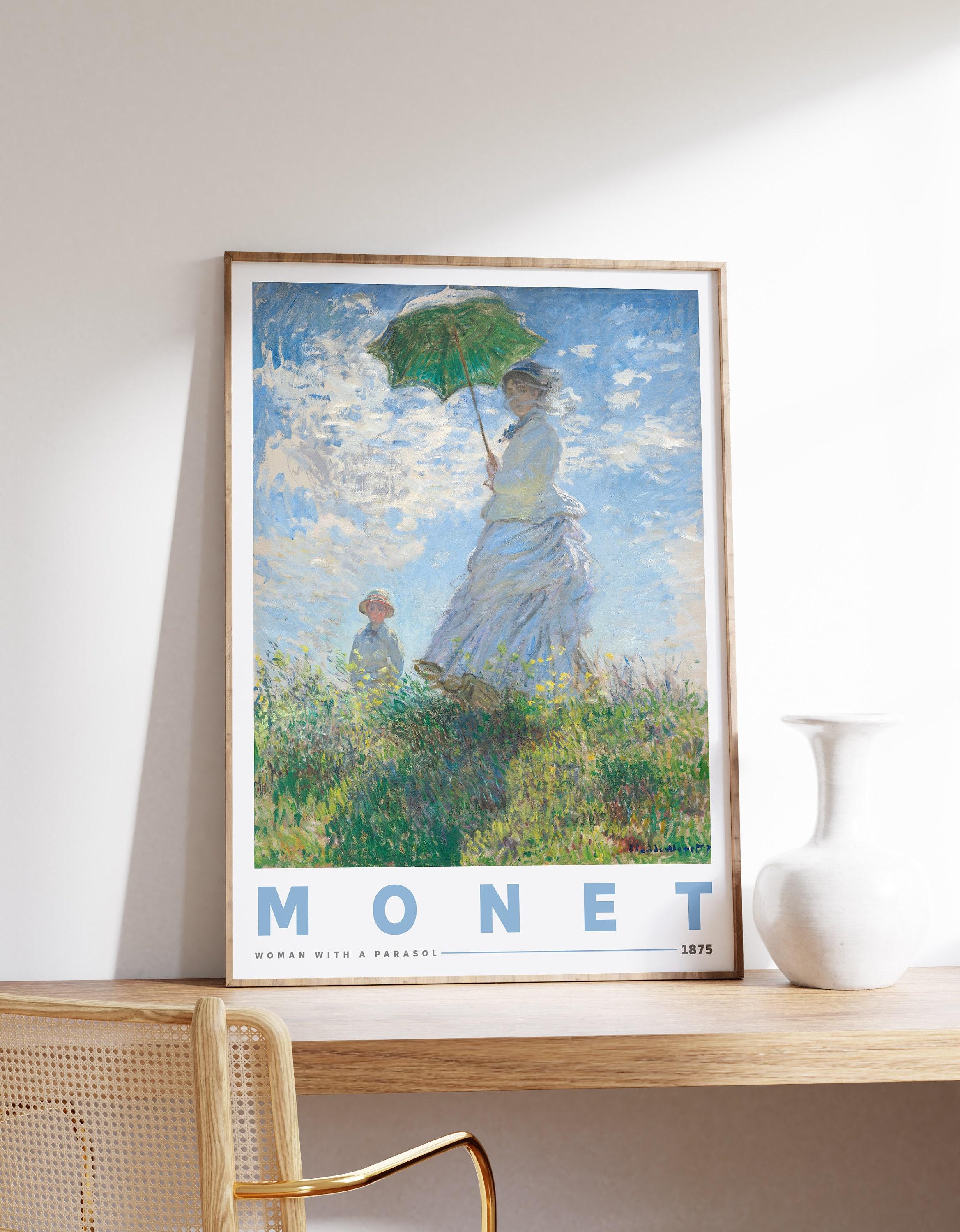 Woman With A Parasol By Claude Monet Botanical Garden Antique Limited Edition Posters (No Frame) Woman With A Parasol By Claude Monet Botanical Garden Antique Limited Edition Posters (No Frame)
