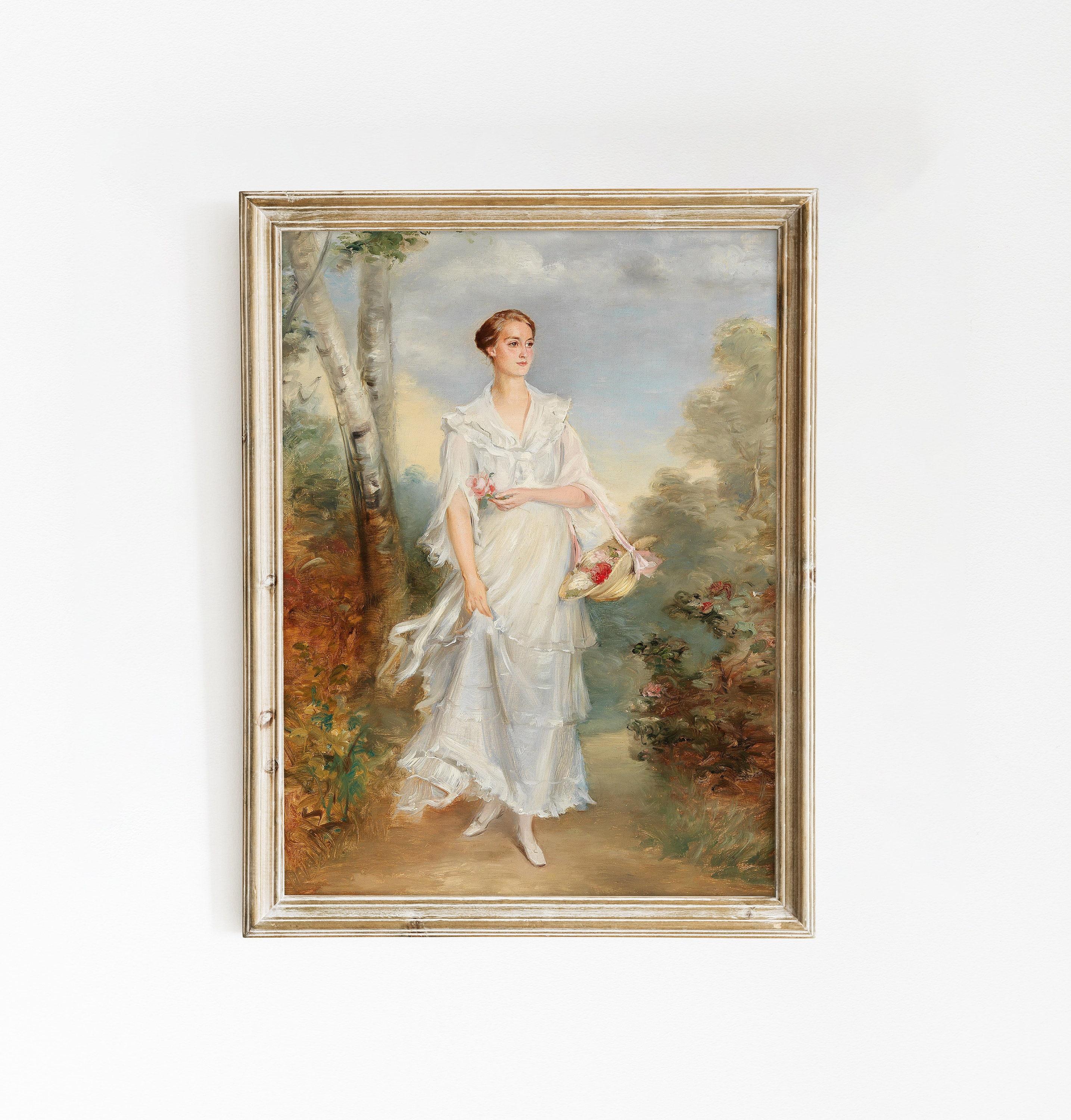 Young Girl In White Dress Awesome Poster (No Frame) Young Girl In White Dress Awesome Poster (No Frame)