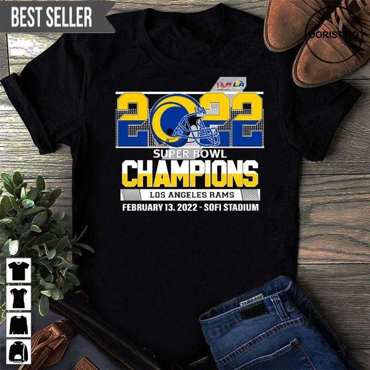 Rams Super Bowl Champions 2022 Ver 2 Tshirt Rams Super Bowl Champions 2022 Ver 2 Tshirt
