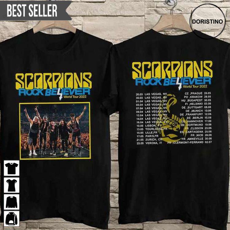 Scorpions Rock Believer World Tour Awesome Shirt Scorpions Rock Believer World Tour Awesome Shirt