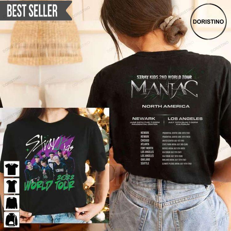 Stray 2nd World Tour Maniac 2022 Cm3fh Tshirt Stray 2nd World Tour Maniac 2022 Cm3fh Tshirt
