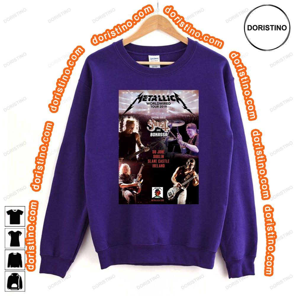 Metallica Worldwired 2019 Dublin Slane Castle Shirt Metallica Worldwired 2019 Dublin Slane Castle Shirt