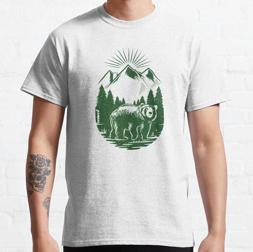 Bear In The Woods Up In The Mountains Awesome Shirt