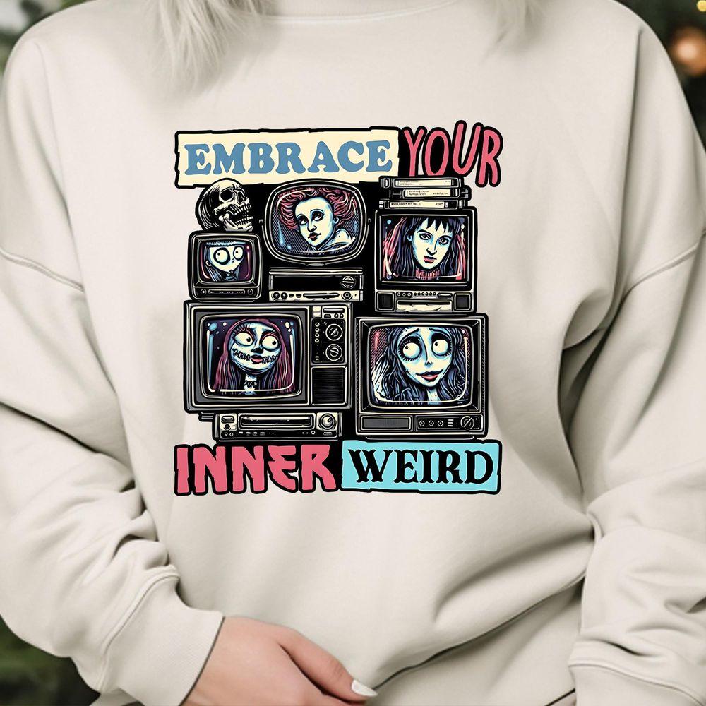 Embrace Your Inner Weird Queen Of Hearts Lydia Corpse Bride Shirt