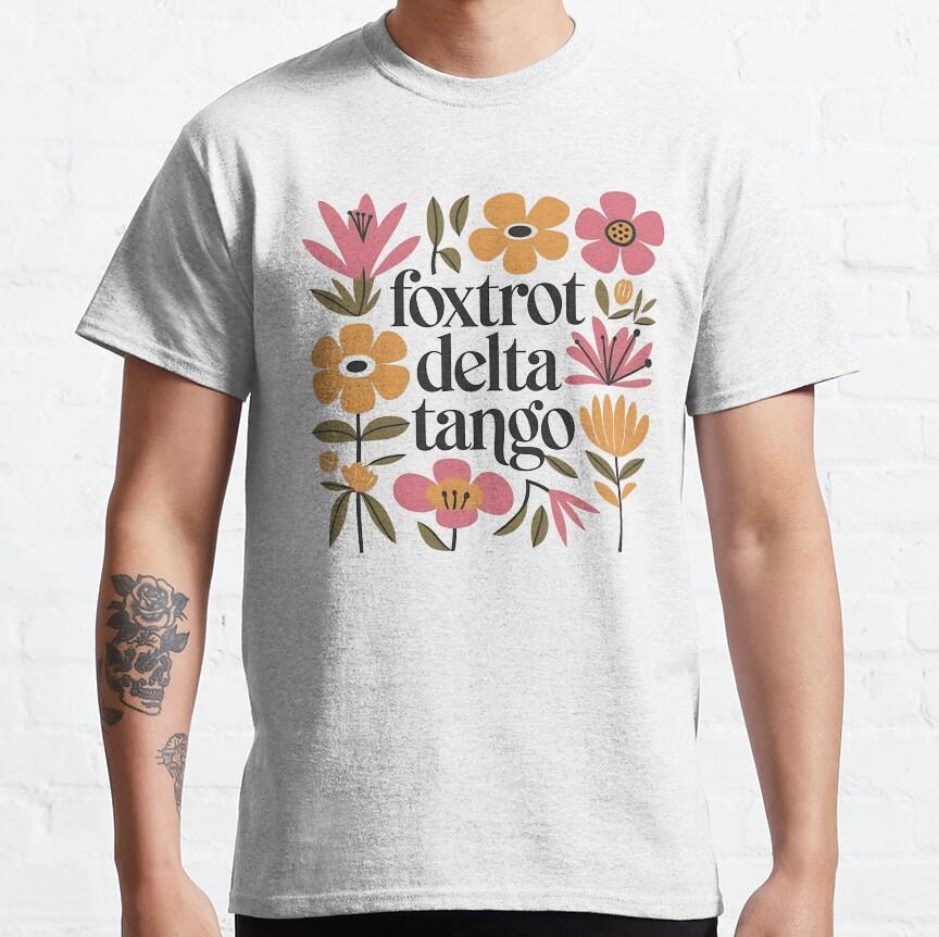 Foxtrot Deltas Tango Boho Floral Aesthetic Shirt