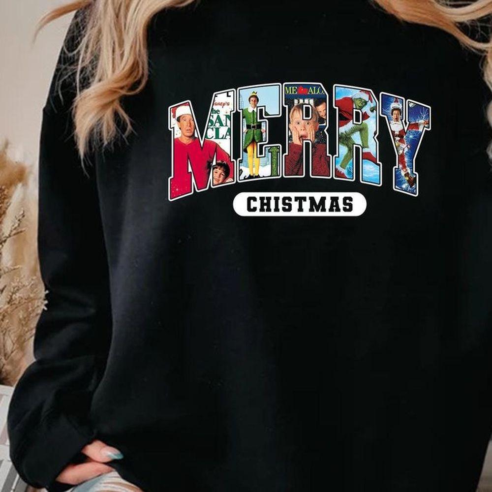 Merry Christmas 90s Movies 3 Tshirt