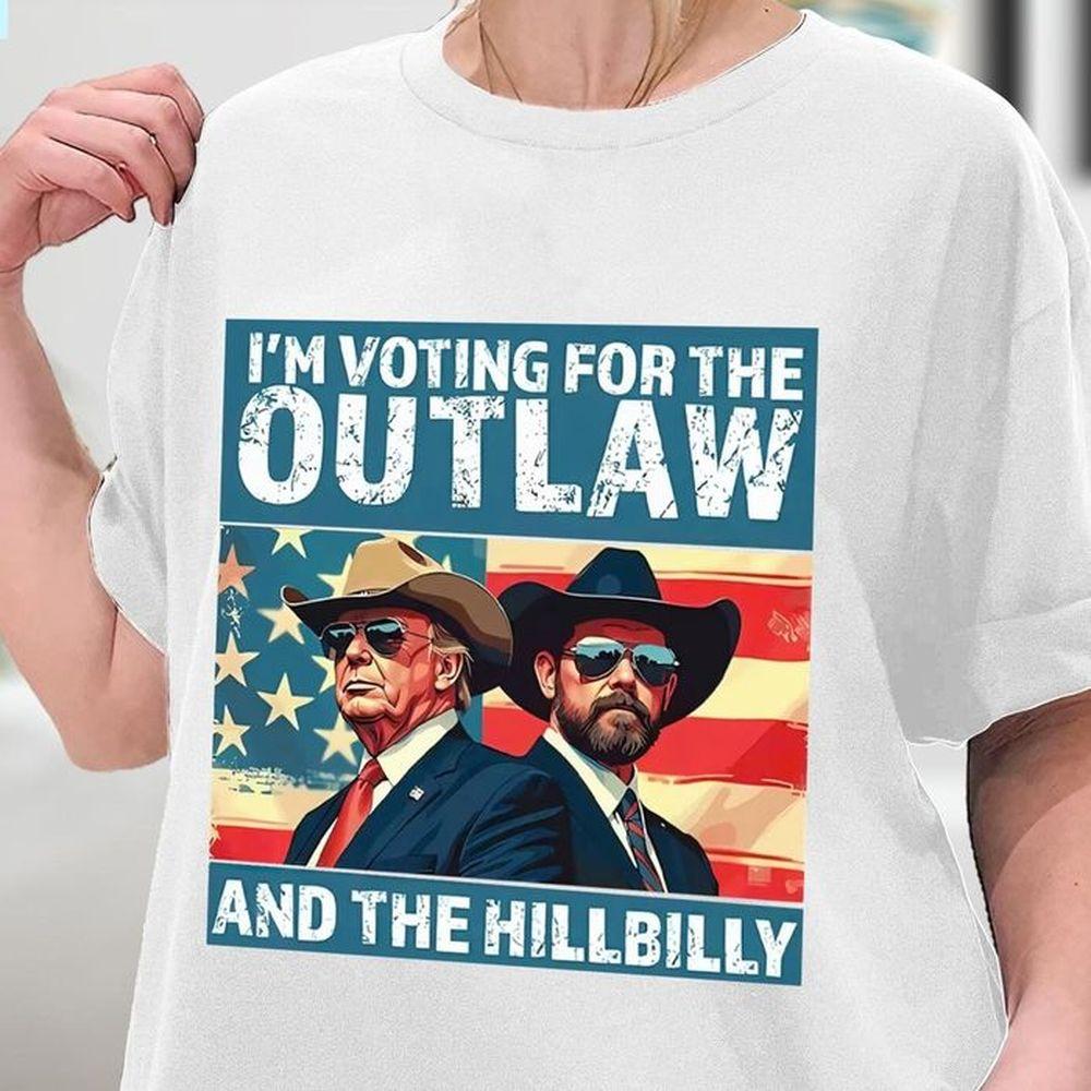 Ridin With The Outlaw And The Hillbilly Trump 3 Shirt