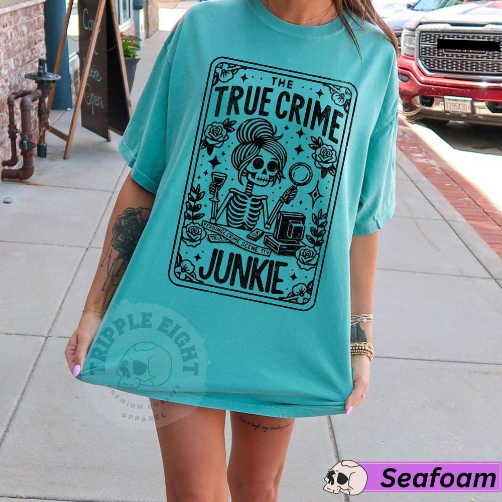 True Crime Junkie Tarot Card Shirt