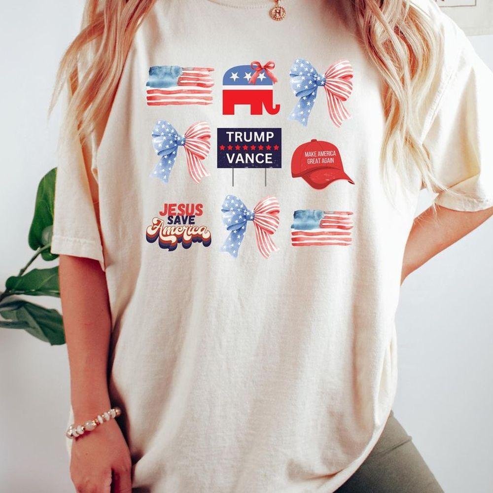 Trump 2024 Coquette Bow Awesome Shirt