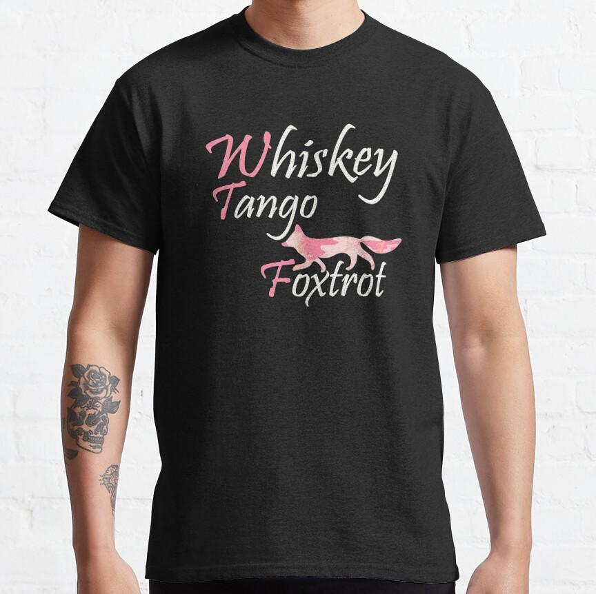 Whiskey Tango Foxtrot Pink Camouflage Fox Shirt