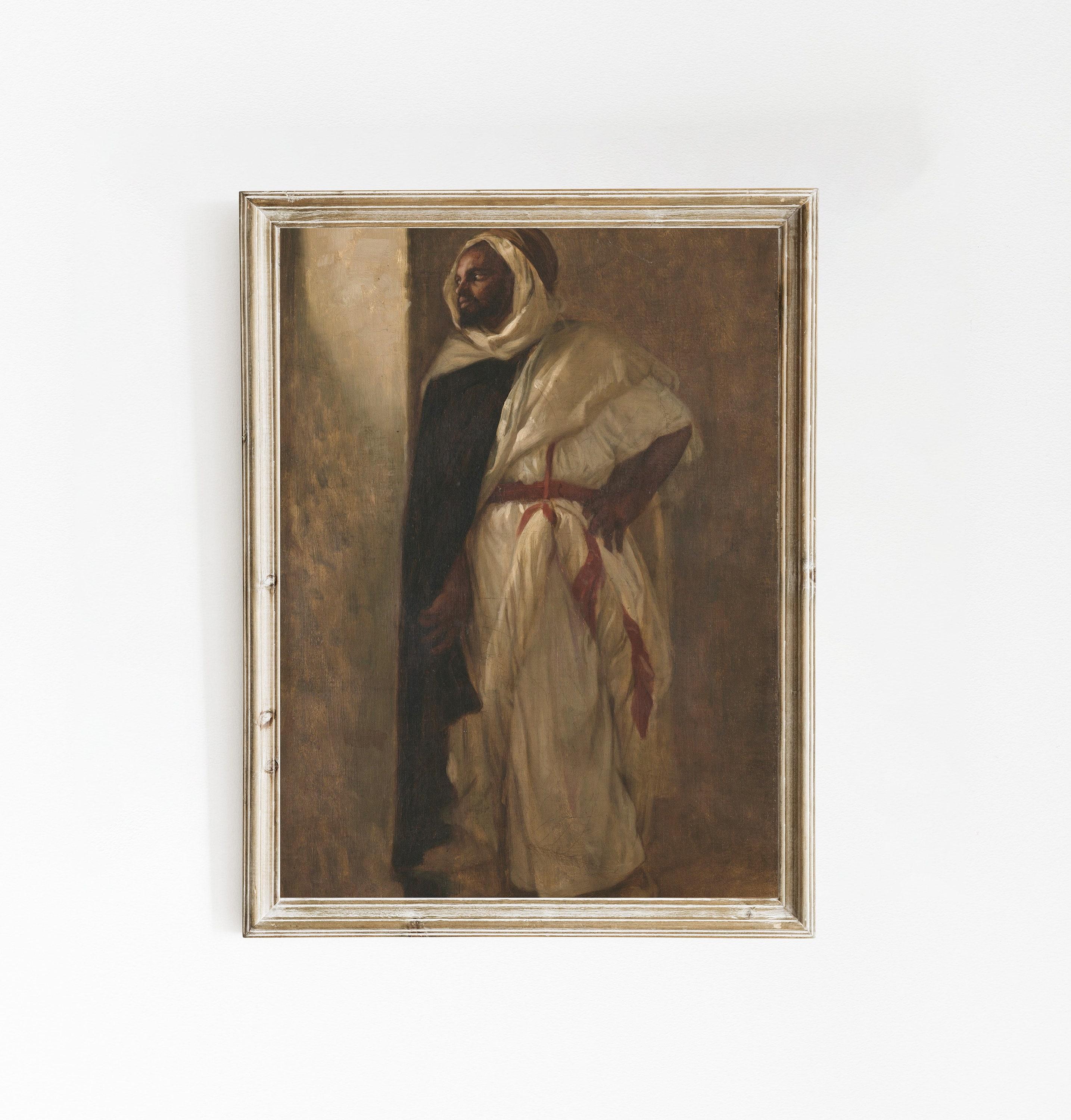 Alexandre Cabanel Arab Man 1848 Vintage Oil Awesome Poster (No Frame) Alexandre Cabanel Arab Man 1848 Vintage Oil Awesome Poster (No Frame)