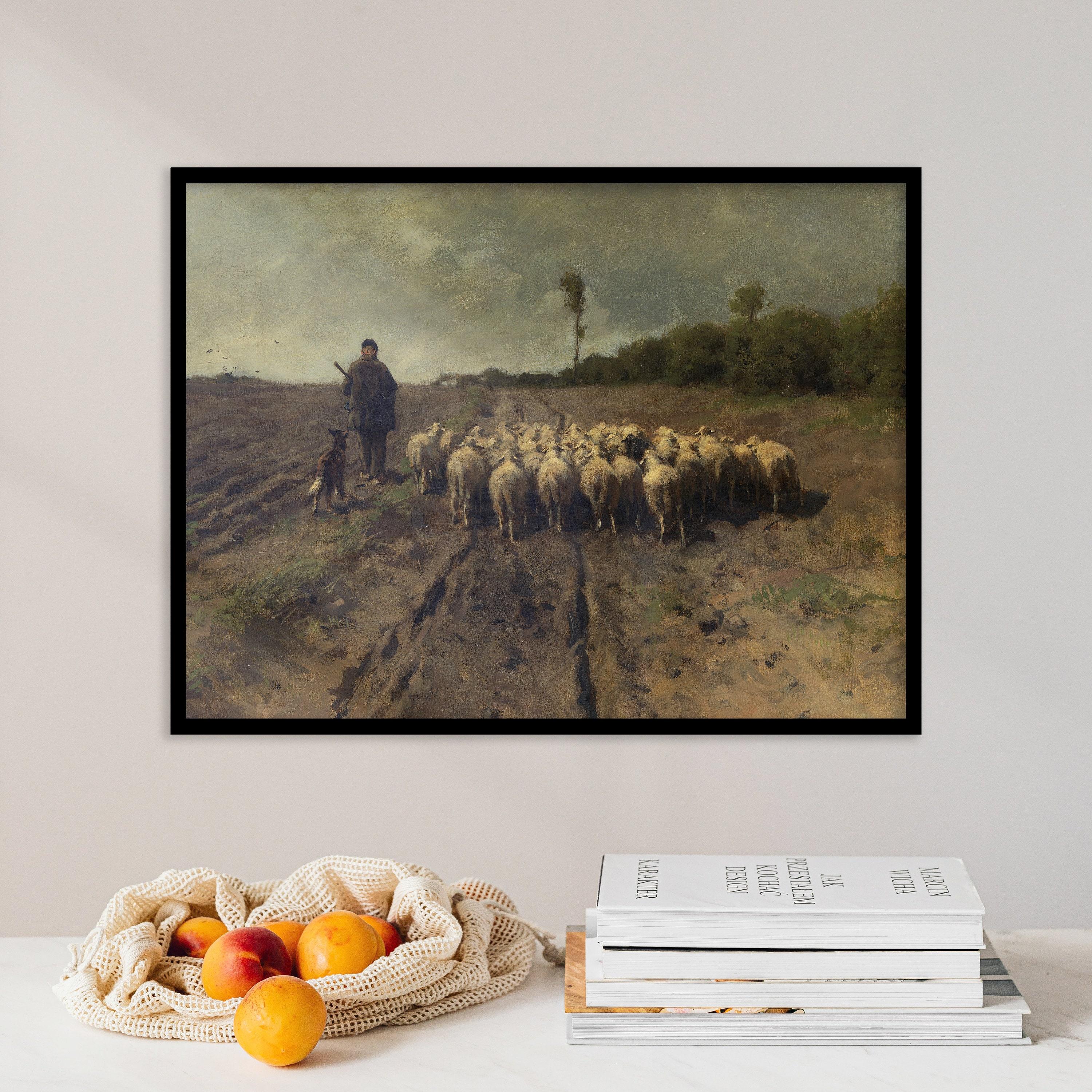 Anton Mauve The Return To The Fold Landscape Trending Style Poster (No Frame) Anton Mauve The Return To The Fold Landscape Trending Style Poster (No Frame)