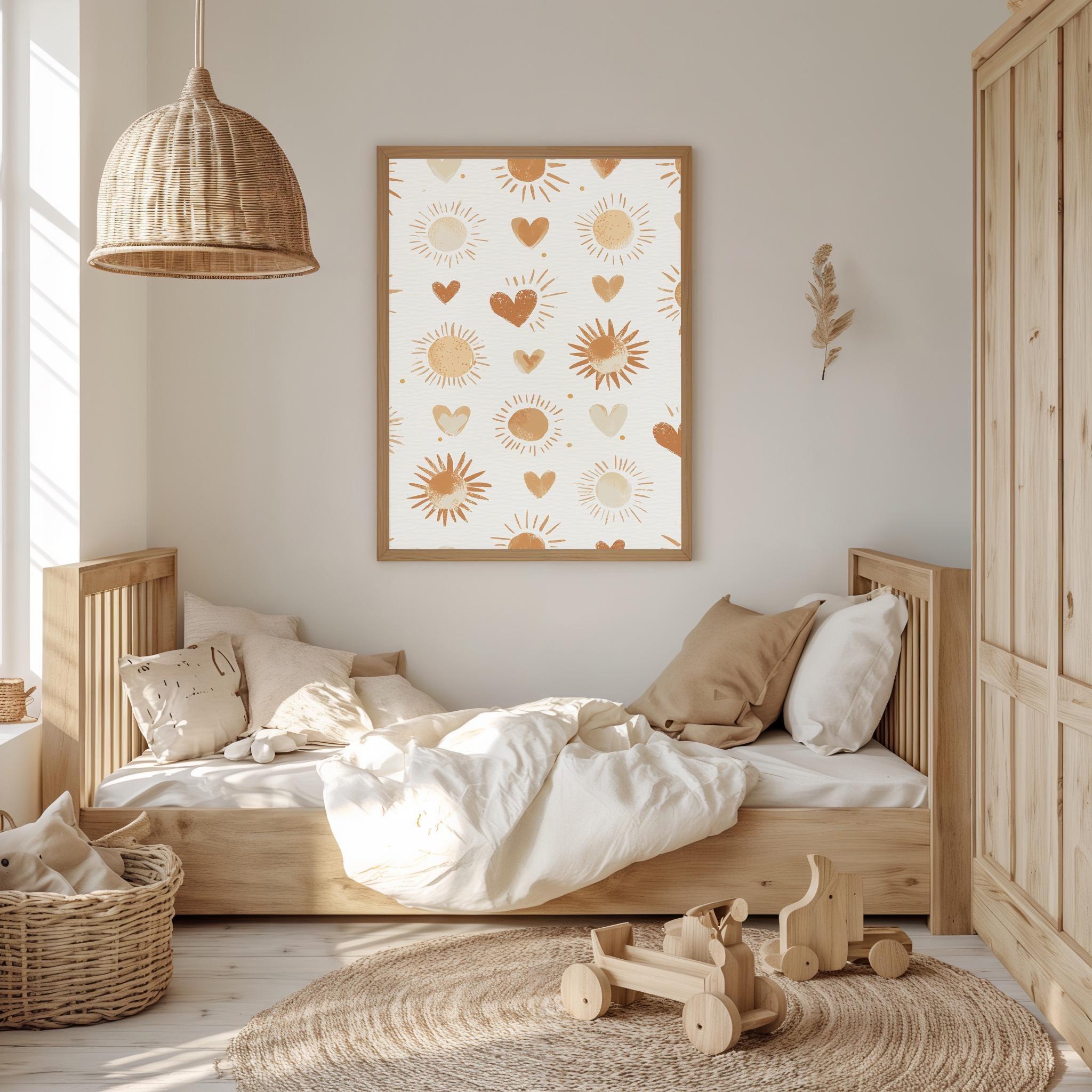 Boho Sun And Heart Trending Style Poster (No Frame) Boho Sun And Heart Trending Style Poster (No Frame)