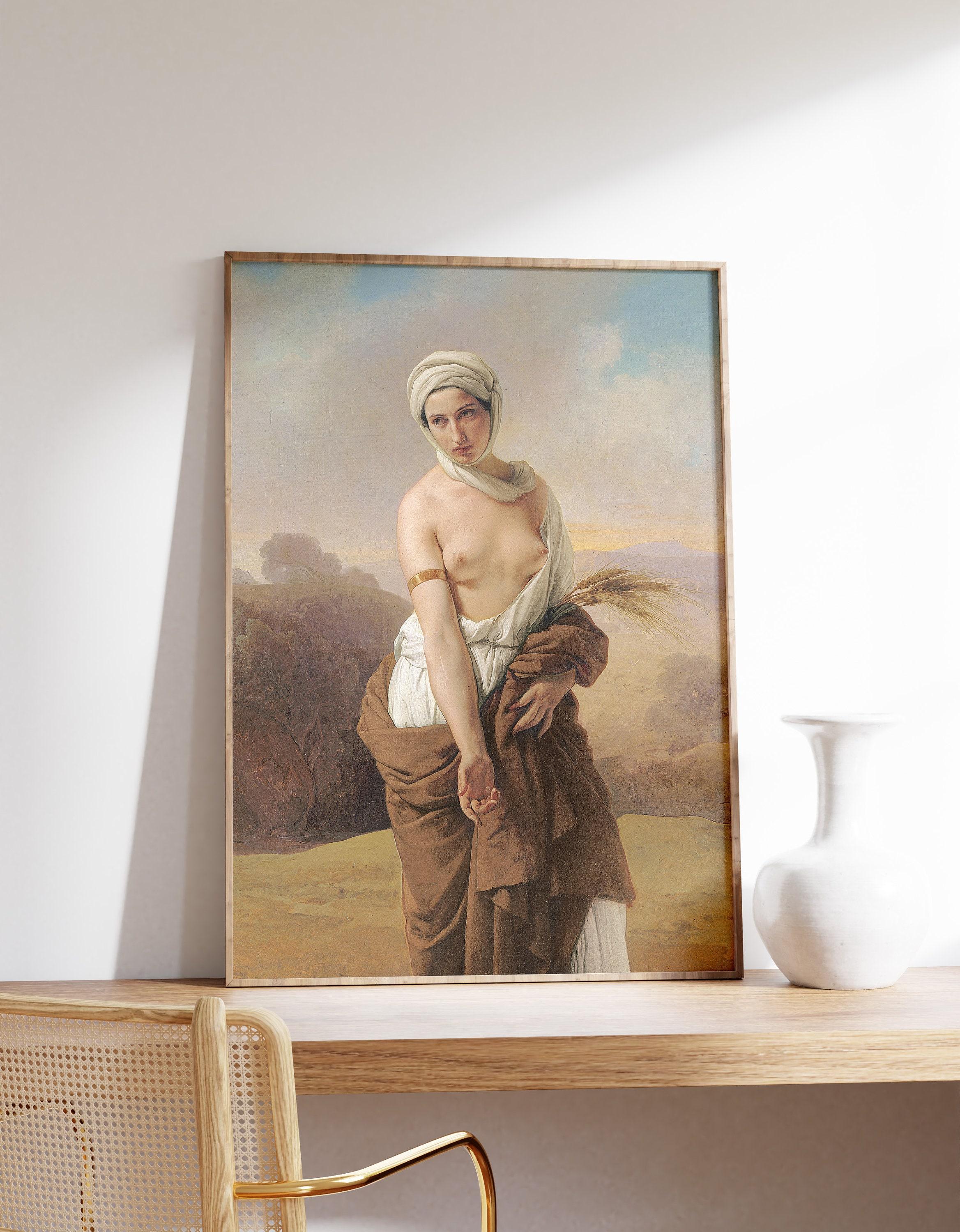 Francesco Hayez Ruth 1835 Vintage Limited Edition Posters (No Frame) Francesco Hayez Ruth 1835 Vintage Limited Edition Posters (No Frame)